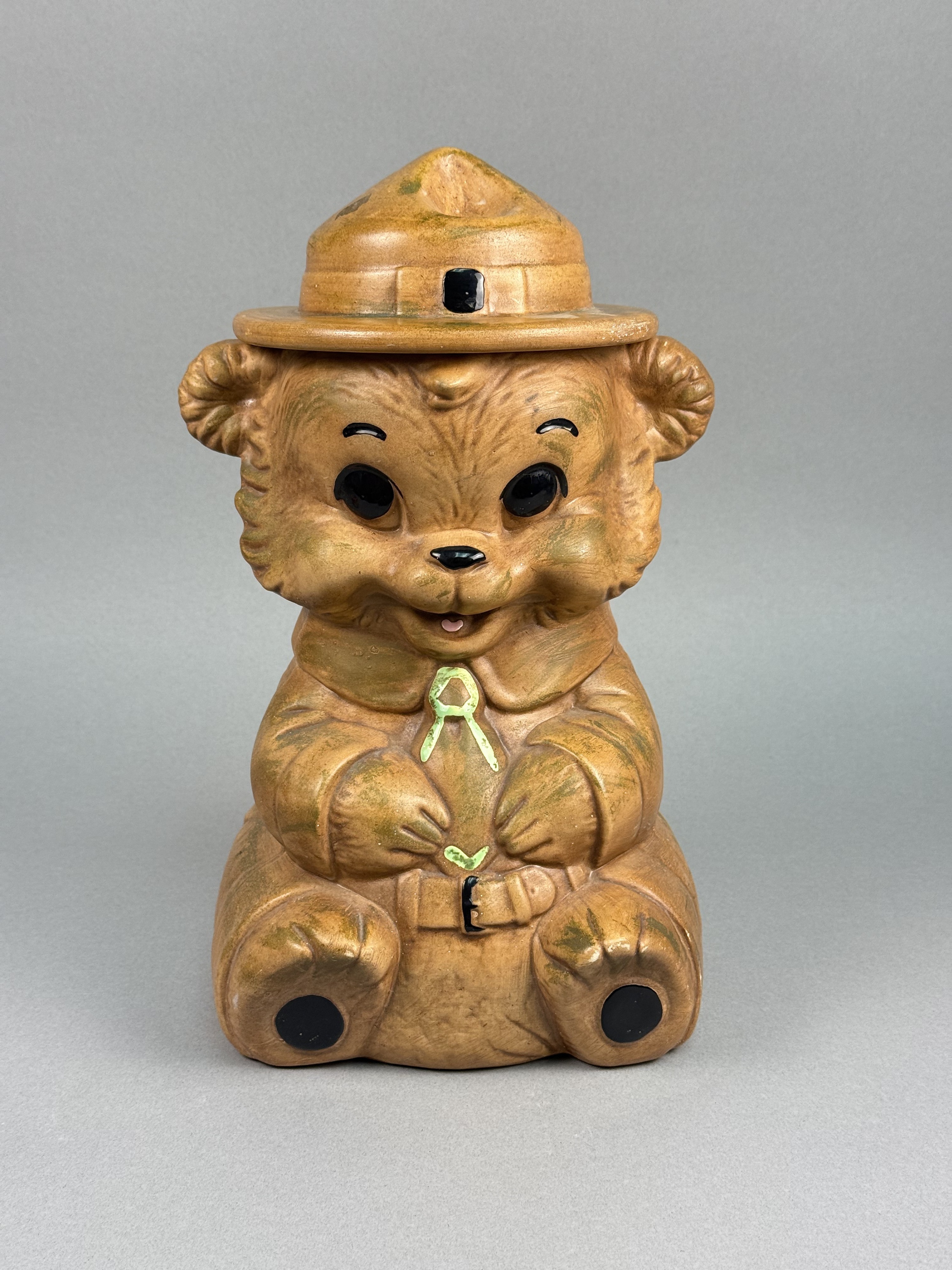 Winton Ceramic Ranger Bear Cookie Jar