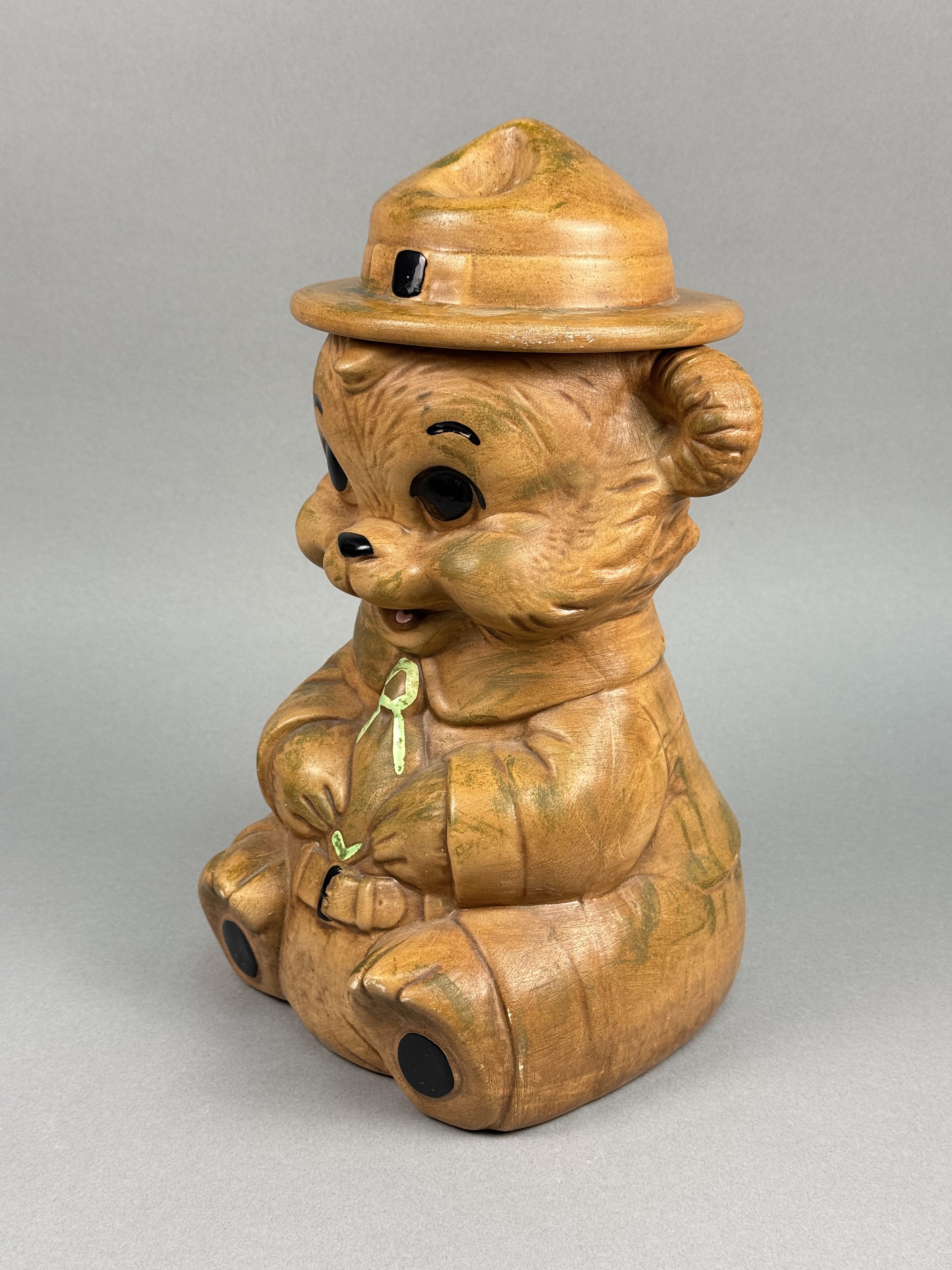 Winton Ceramic Ranger Bear Cookie Jar