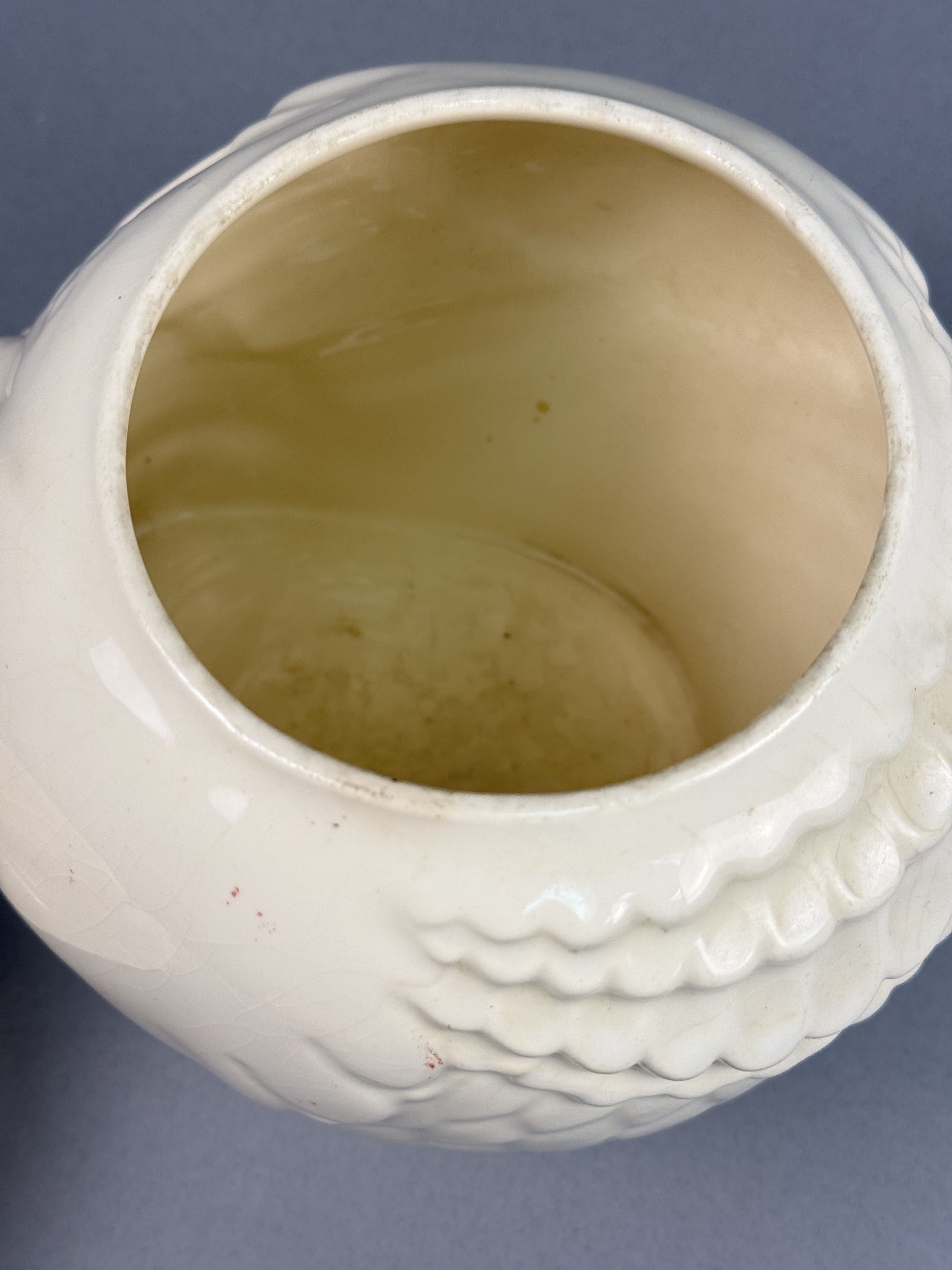 Glazed Ceramic Figural Owl Cookie Jar