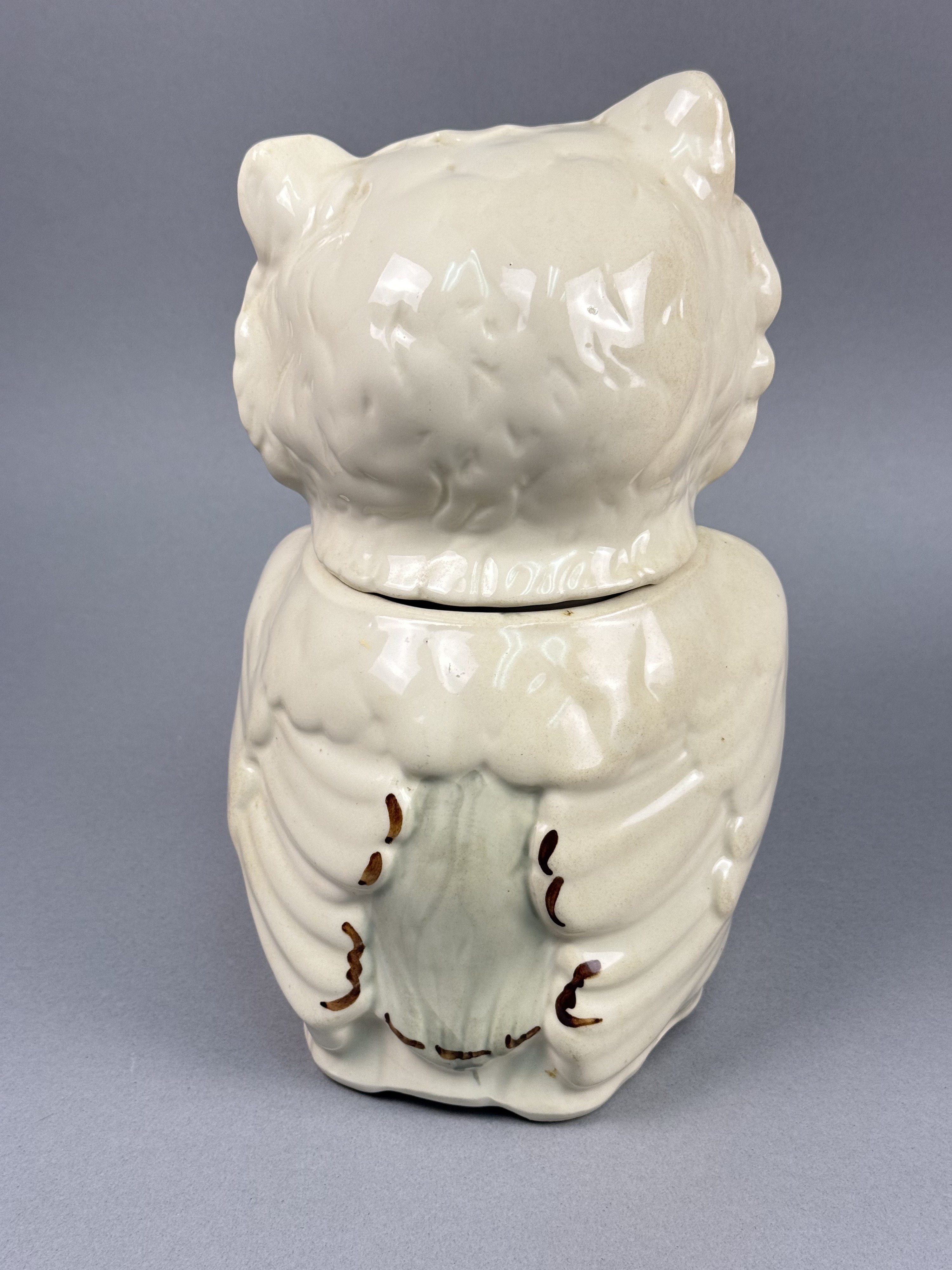 USA Earthenware Winking Owl Cookie Jar