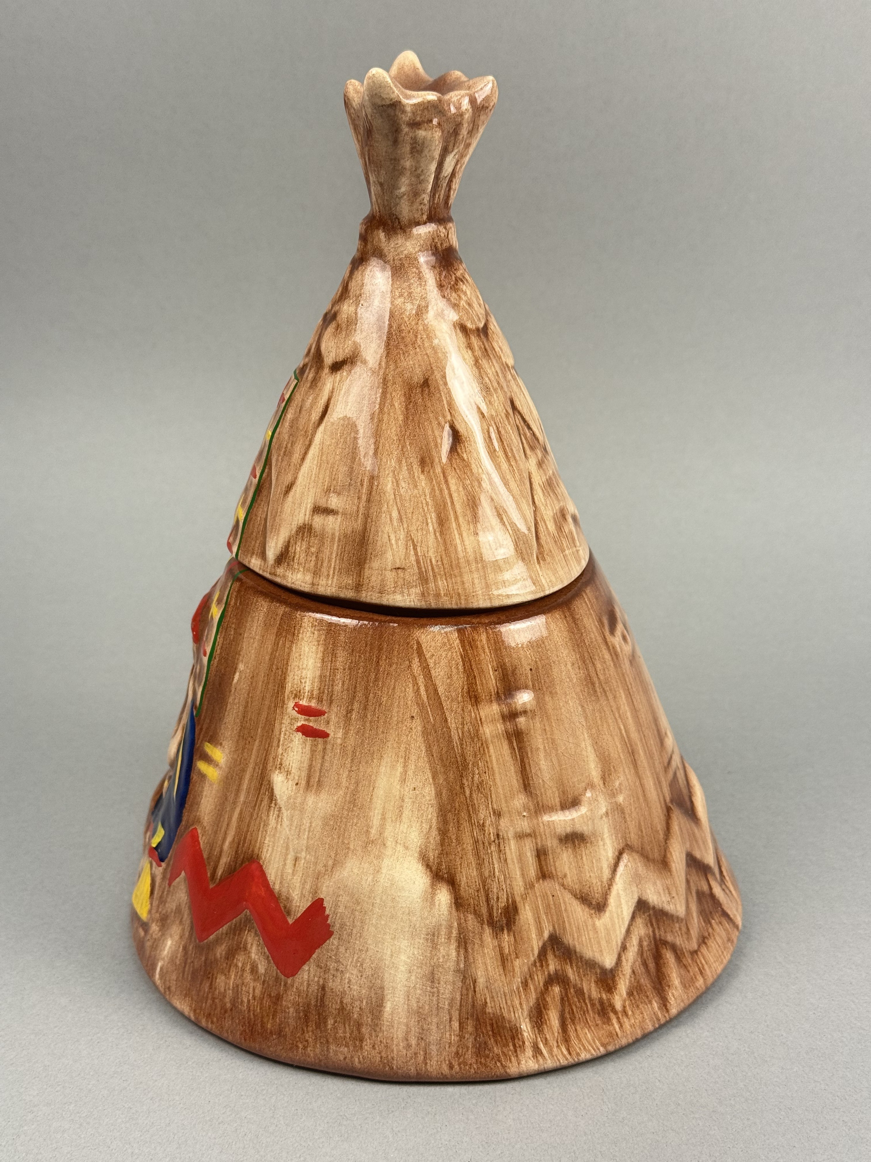 McCoy Glazed Ceramic Teepee Cookie Jar