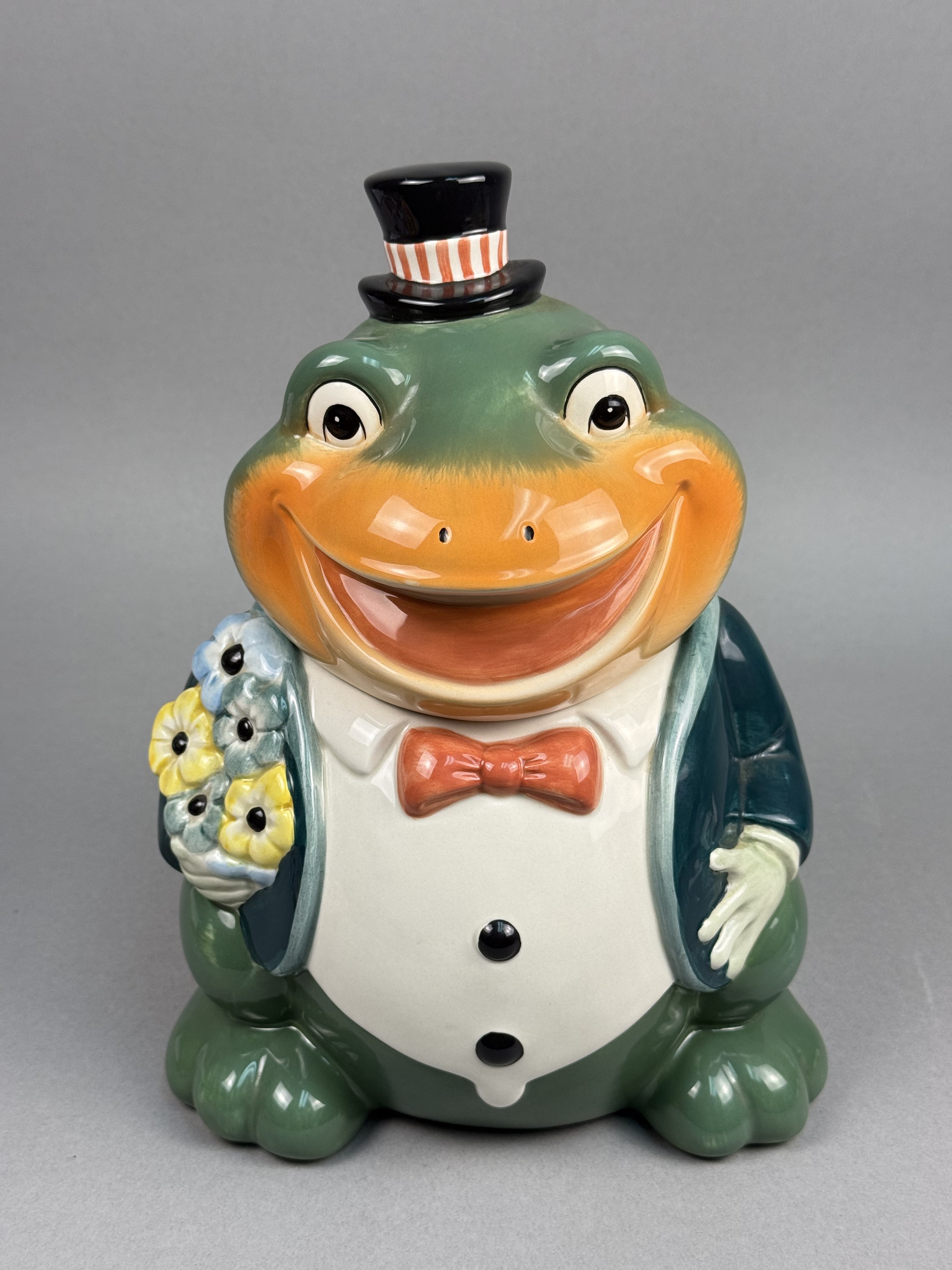 Department 56 Ceramic Frog Cookie Jar