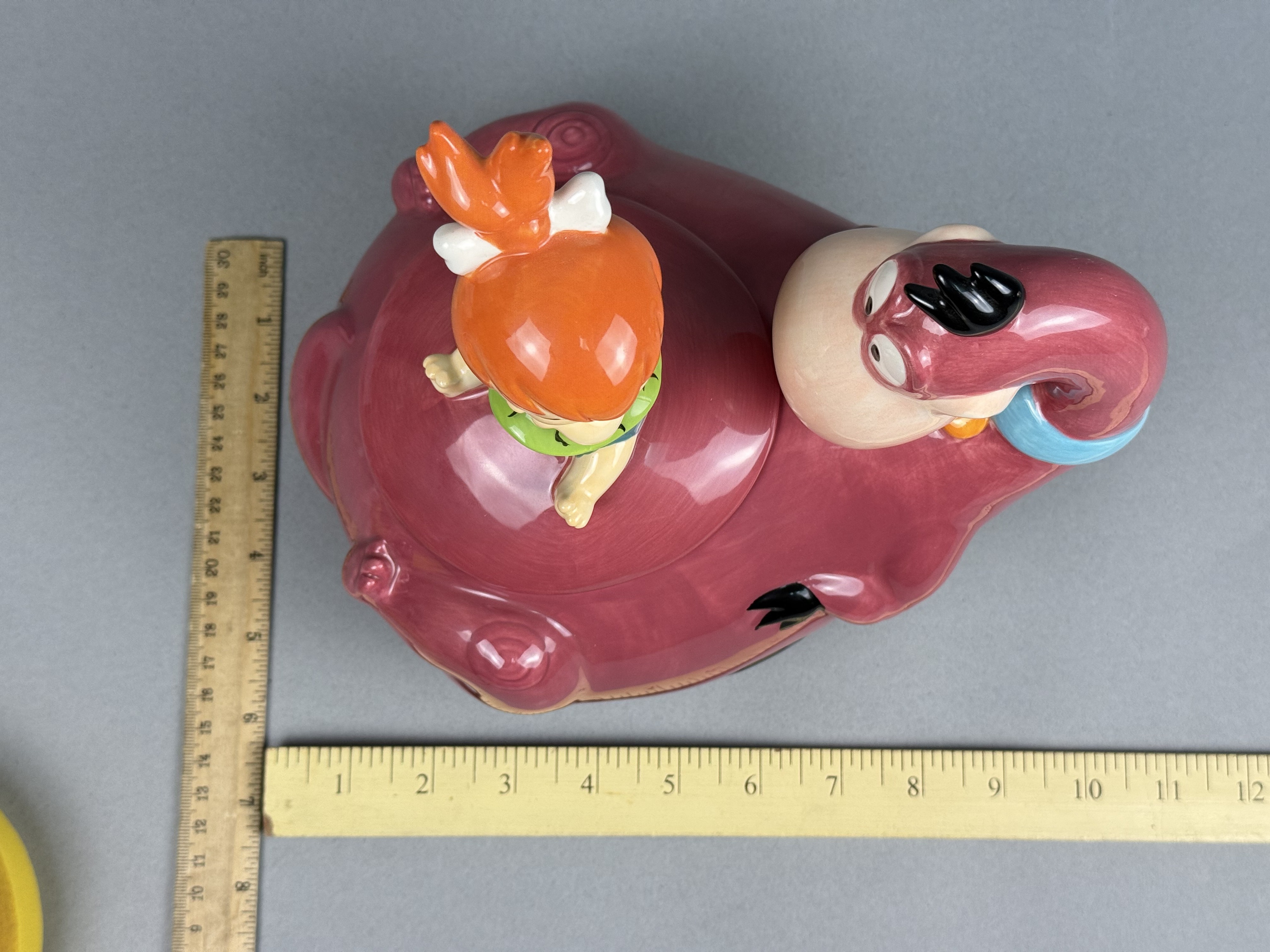 Westland Giftware Ceramic Pebbles & Dino Cookie Jar