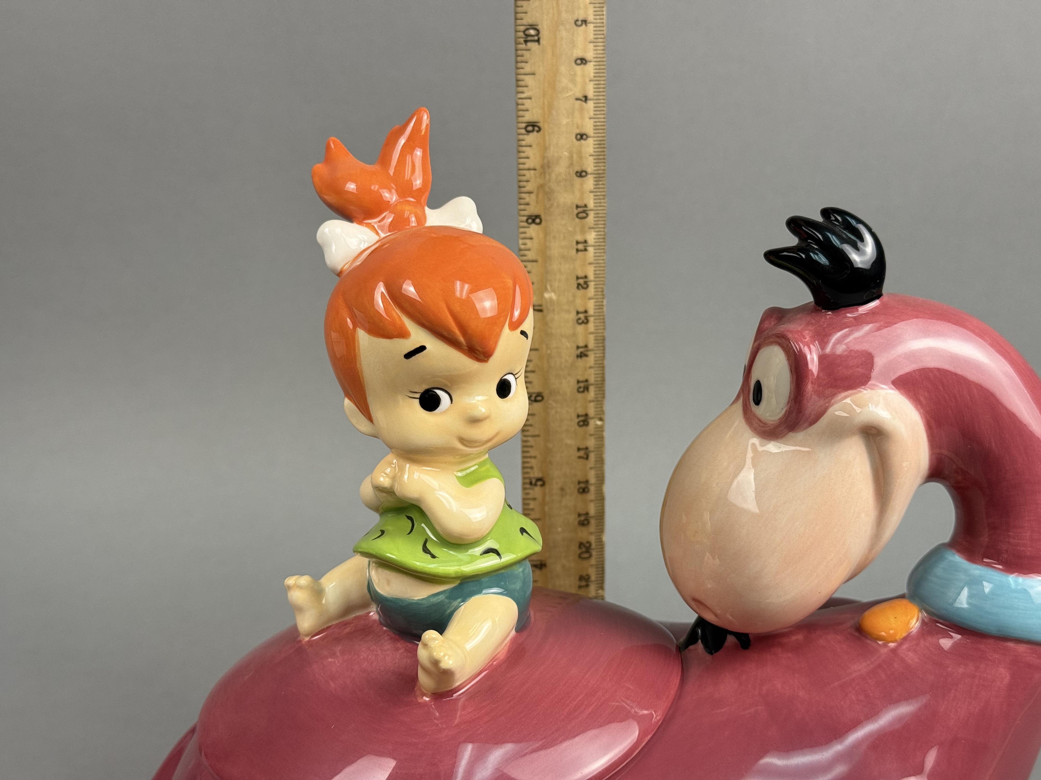 Westland Giftware Ceramic Pebbles & Dino Cookie Jar