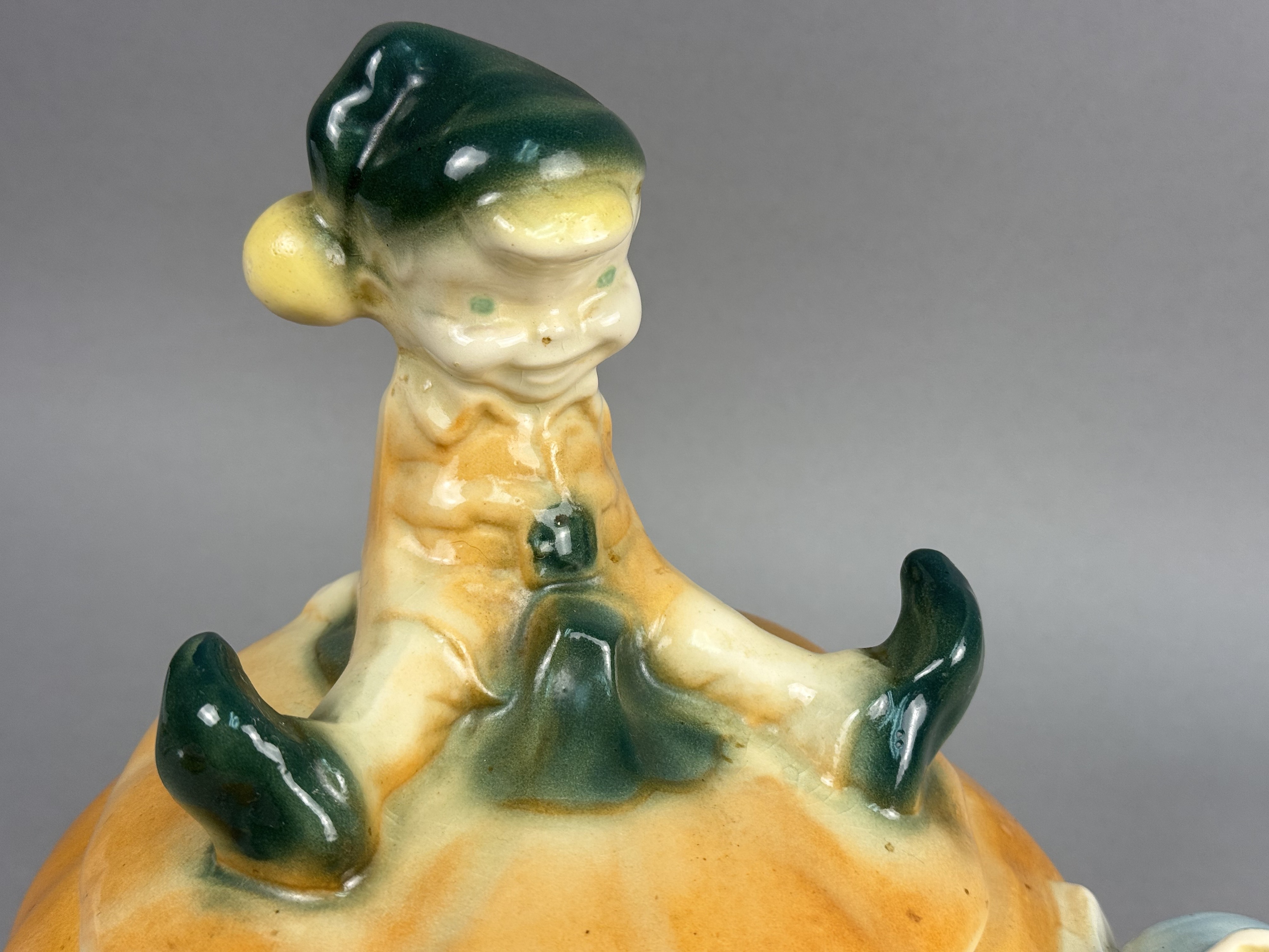 Ceramic Pumpkin Eater Cookie Jar