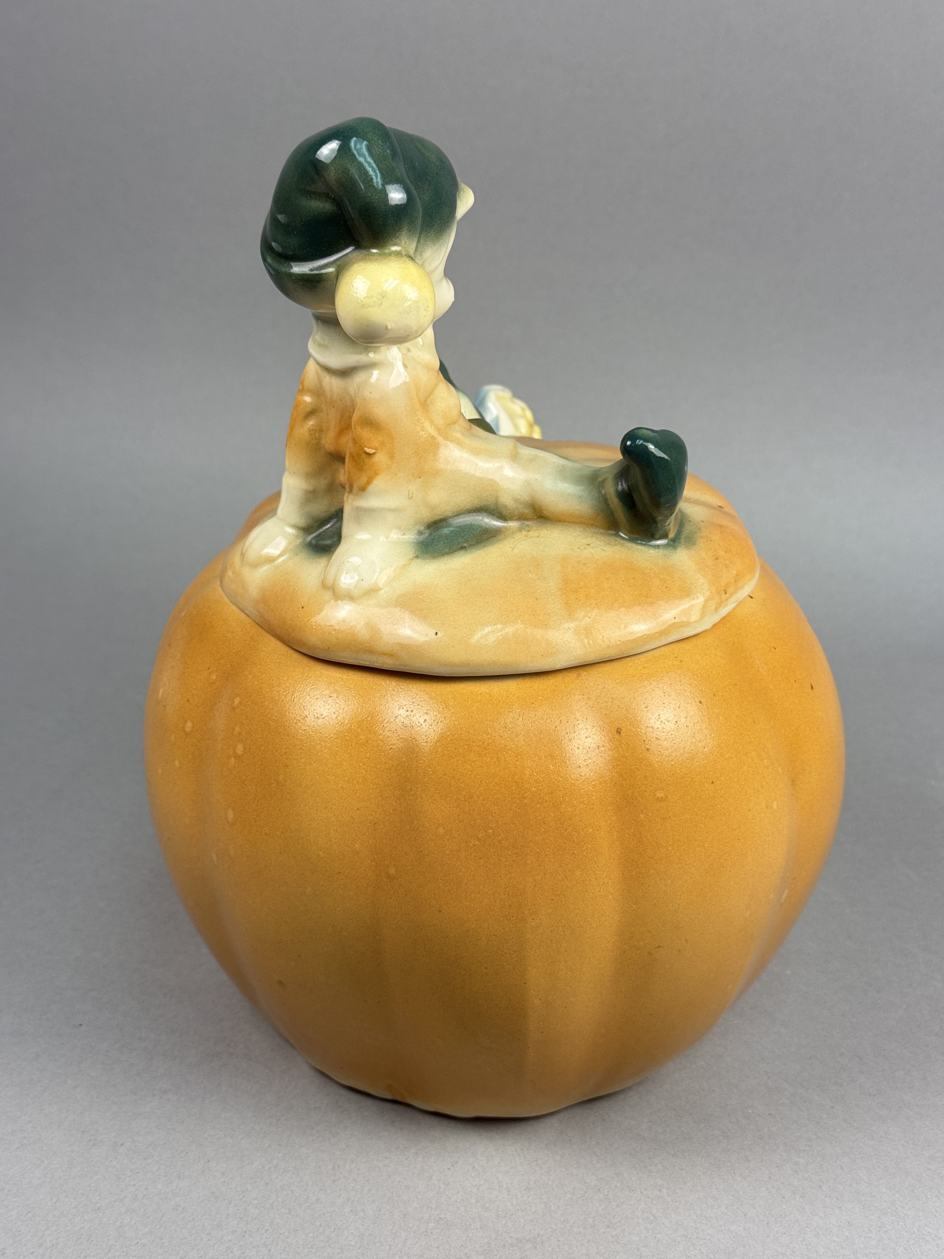 Ceramic Pumpkin Eater Cookie Jar