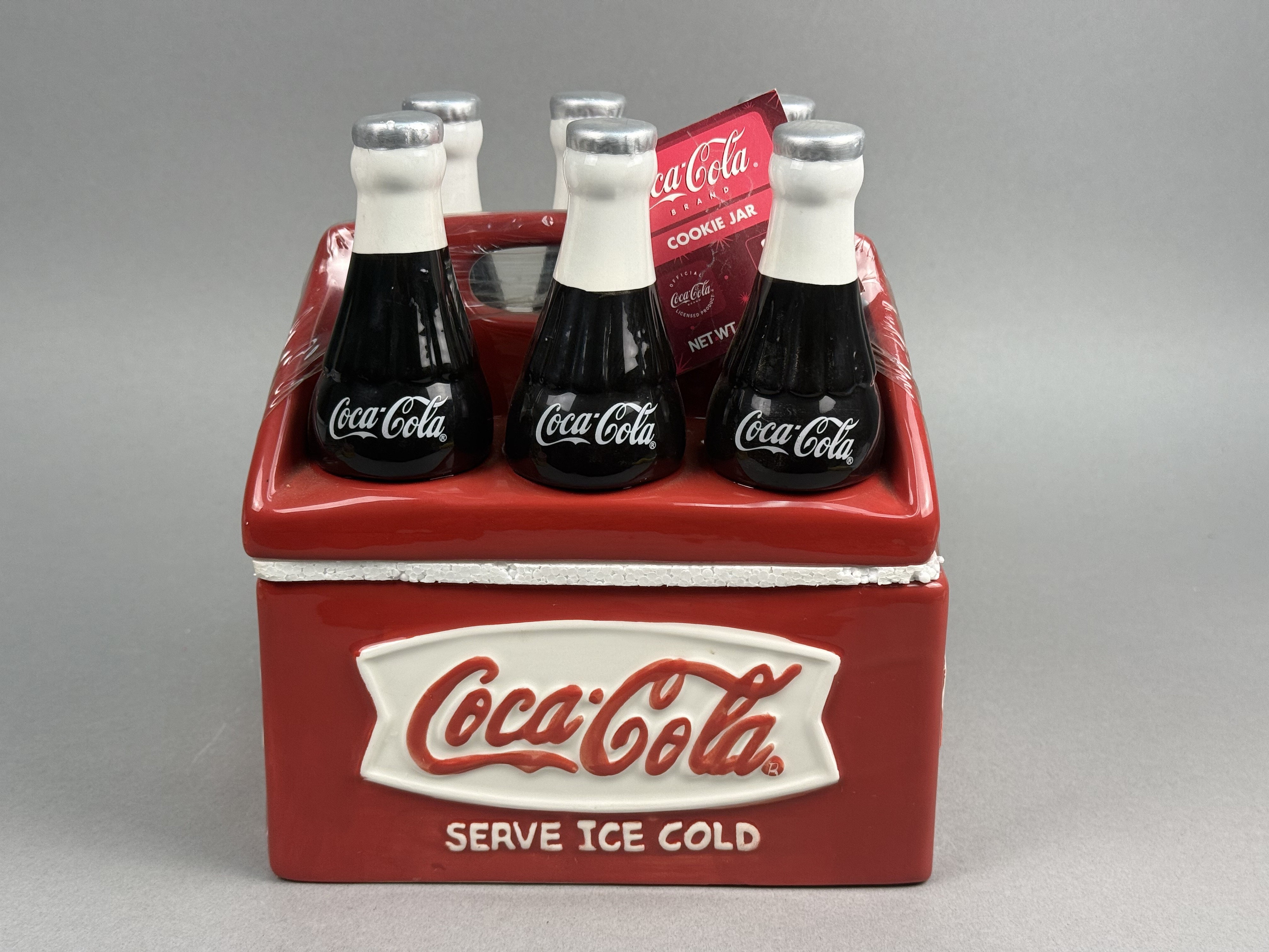 Houston Harvest Ceramic Coca-Cola 6-Pack Cookie Jar