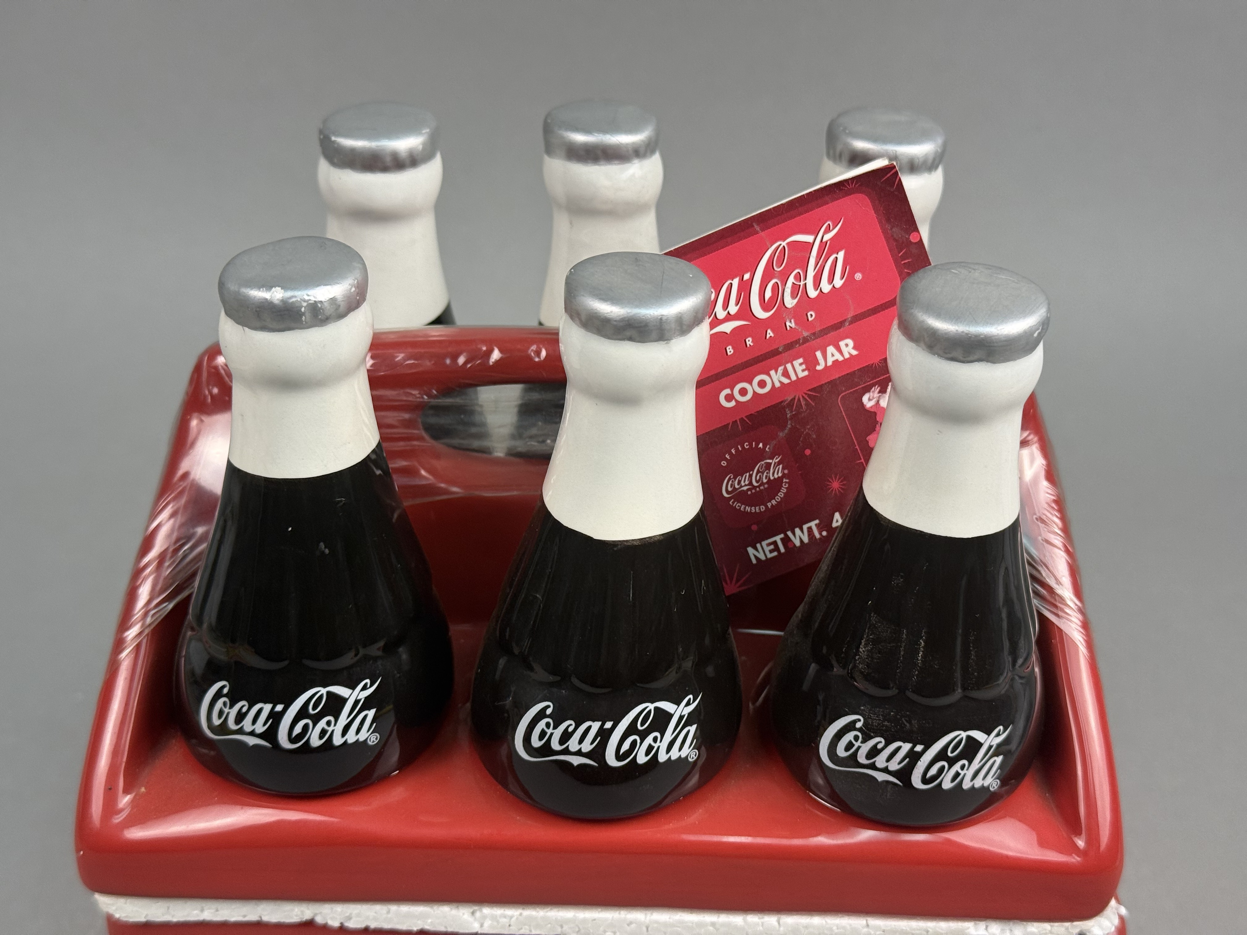 Houston Harvest Ceramic Coca-Cola 6-Pack Cookie Jar
