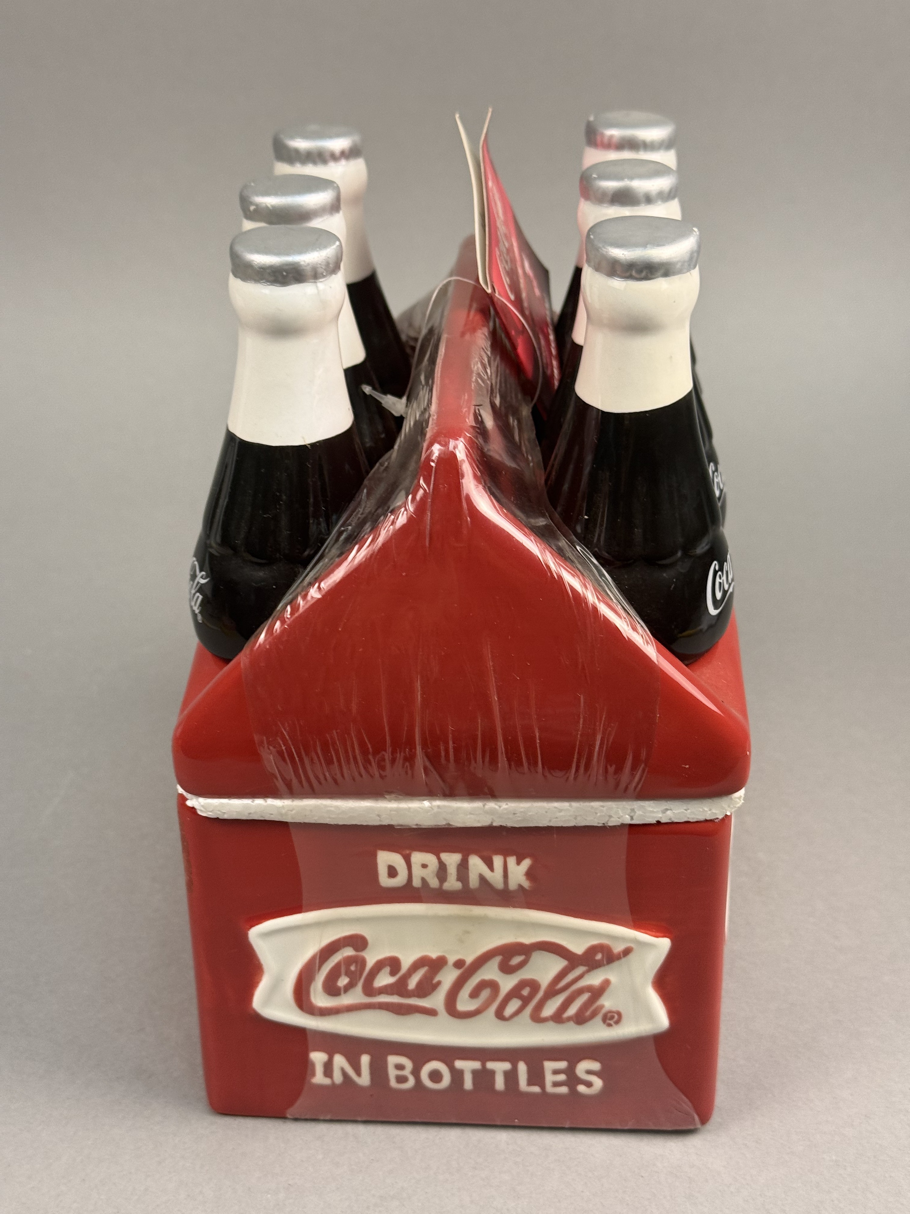 Houston Harvest Ceramic Coca-Cola 6-Pack Cookie Jar