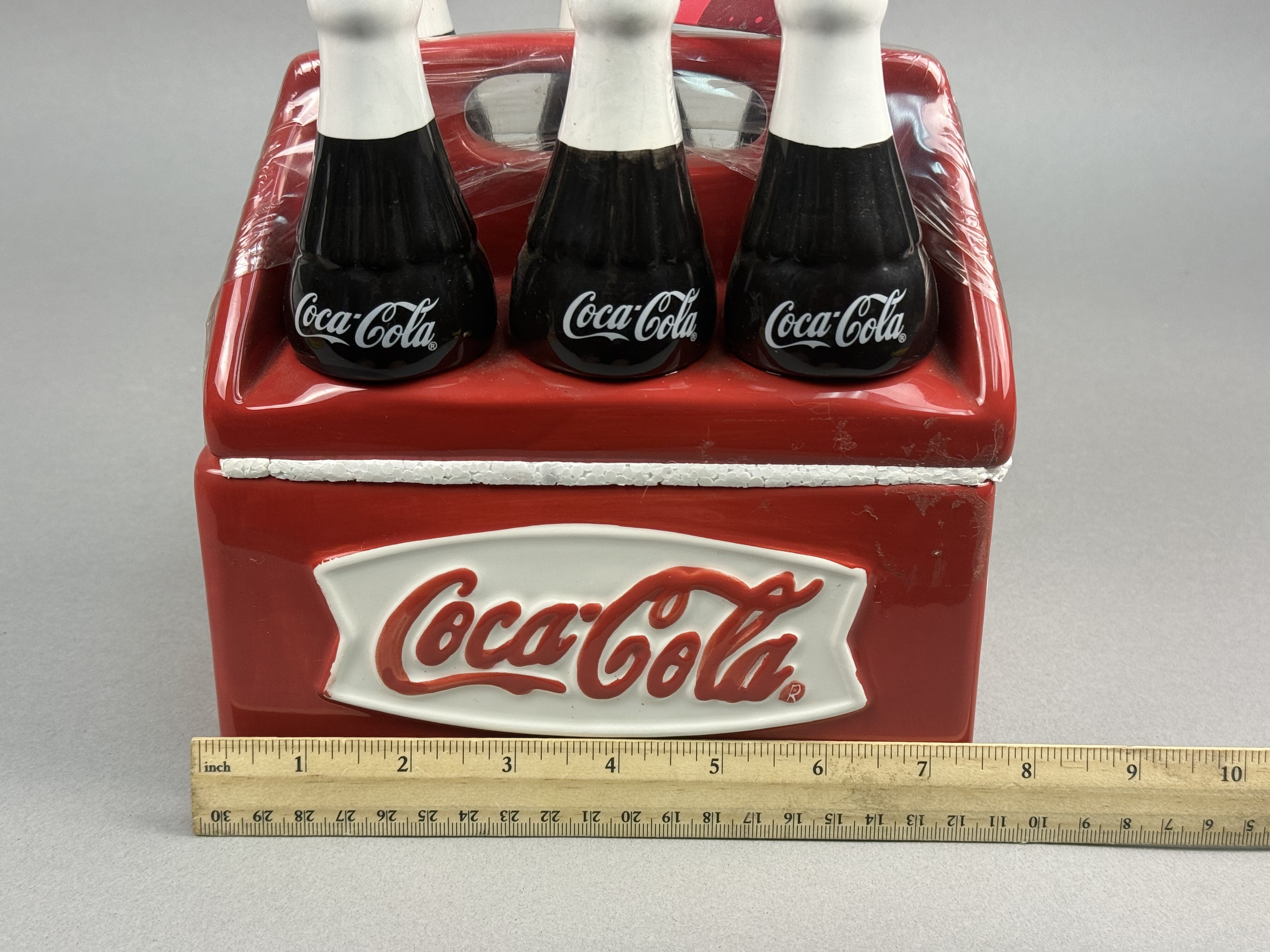 Houston Harvest Ceramic Coca-Cola 6-Pack Cookie Jar