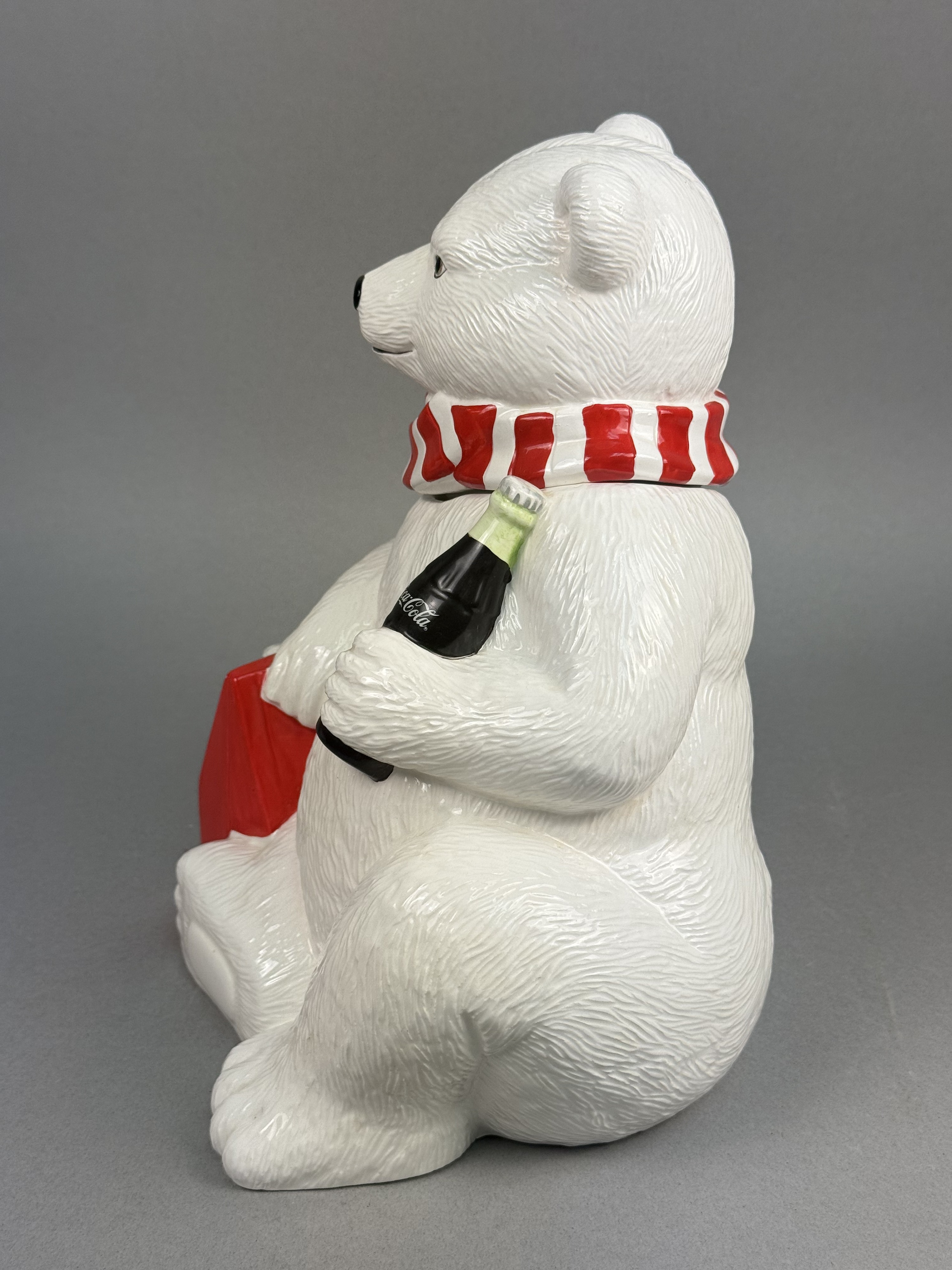 Coca-Cola Ceramic Polar Bear Cookie Jar