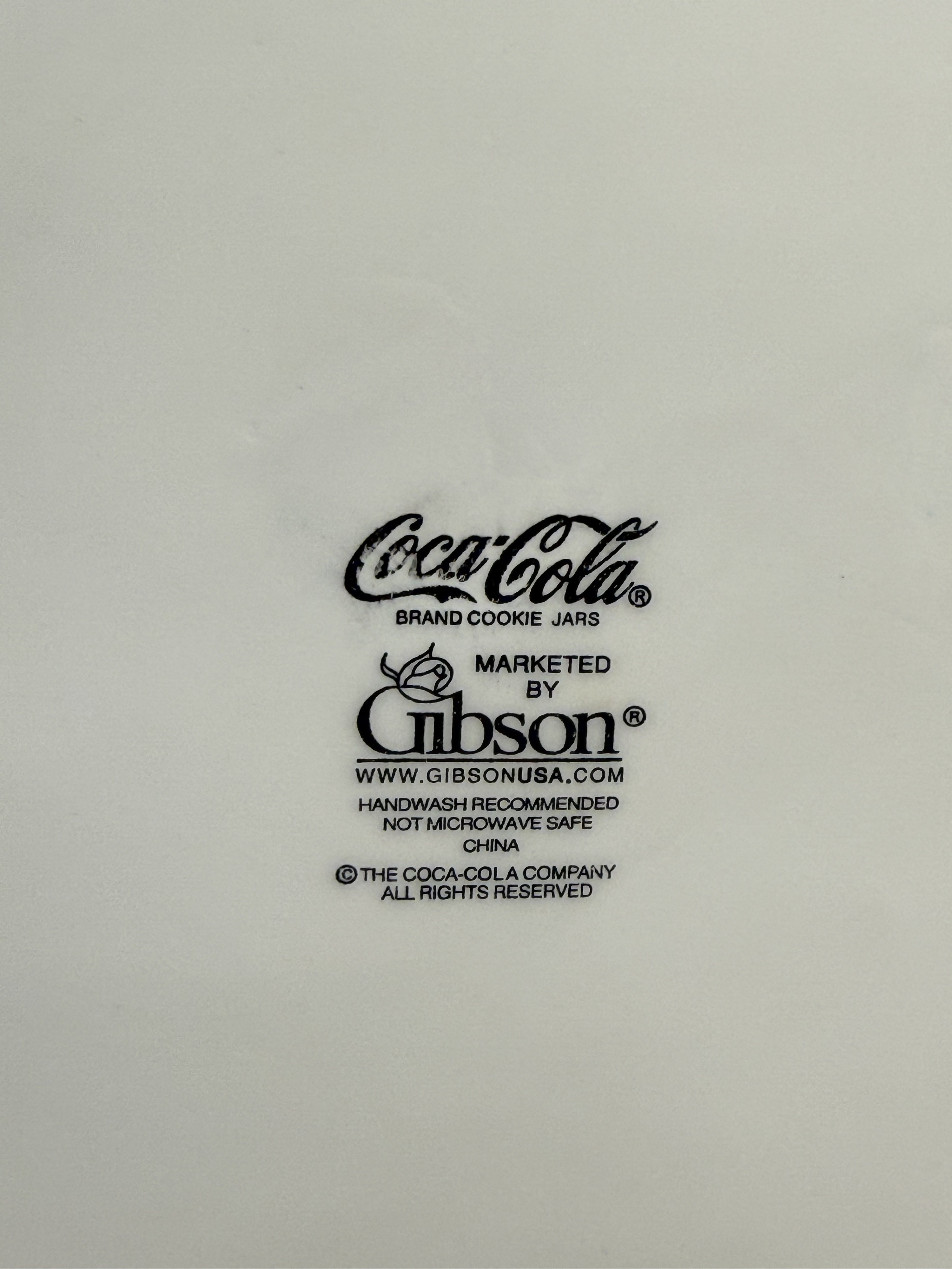 Gibson Coca-Cola Ceramic Cookie Jars