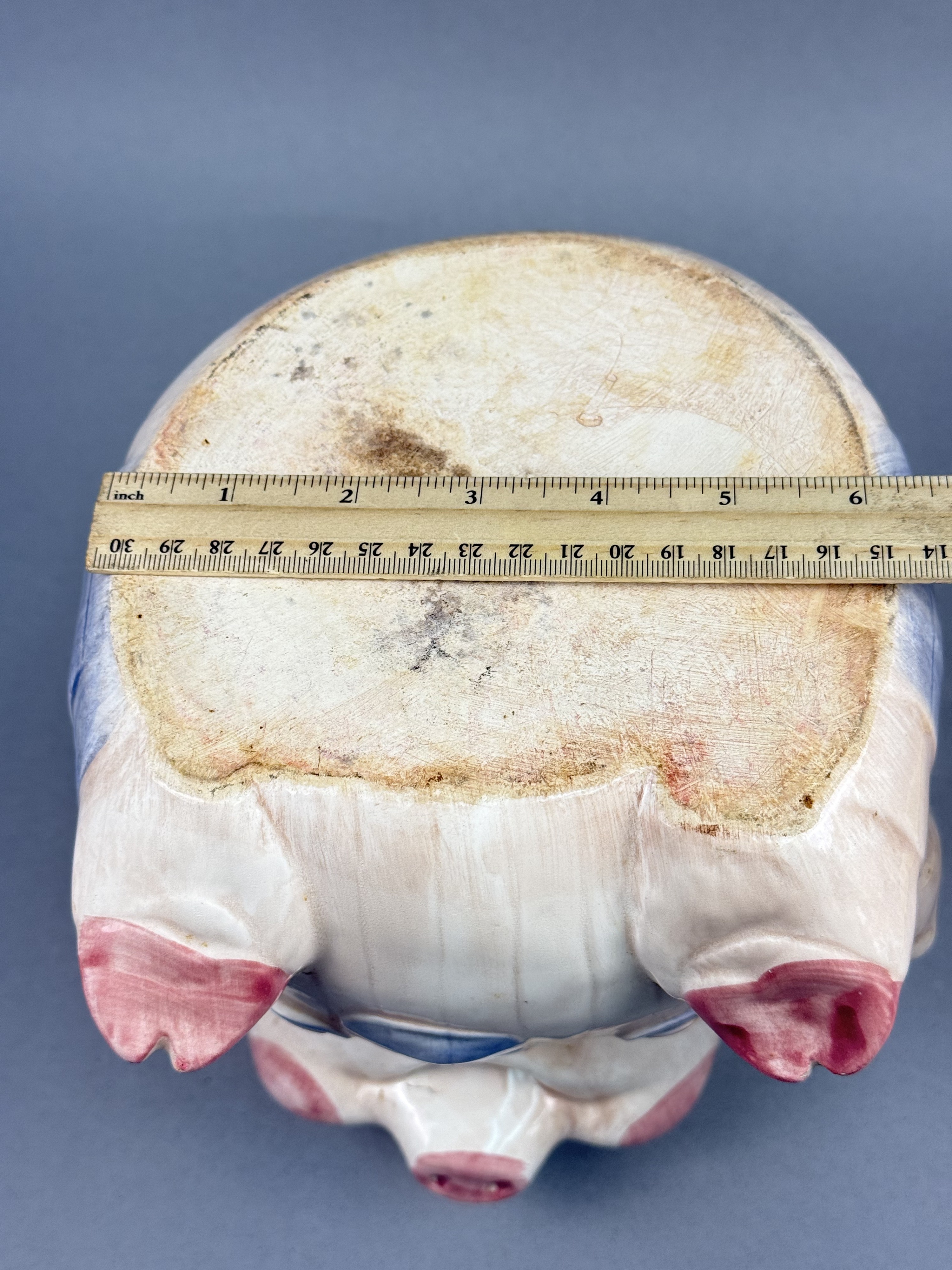Treasure Craft Farmer Pig Cookie Jar