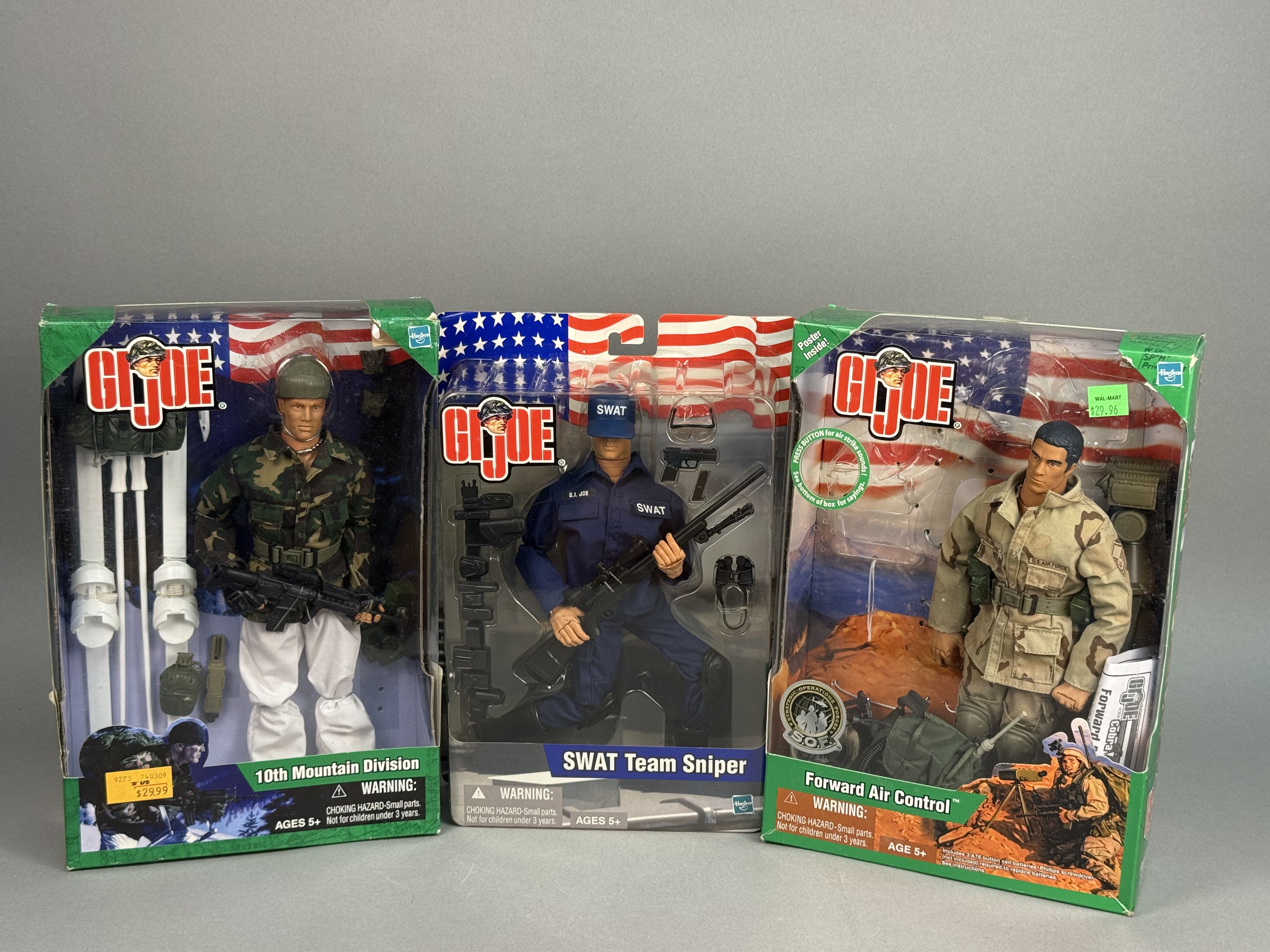 3 Hasbro G.I. Joe Action Figures