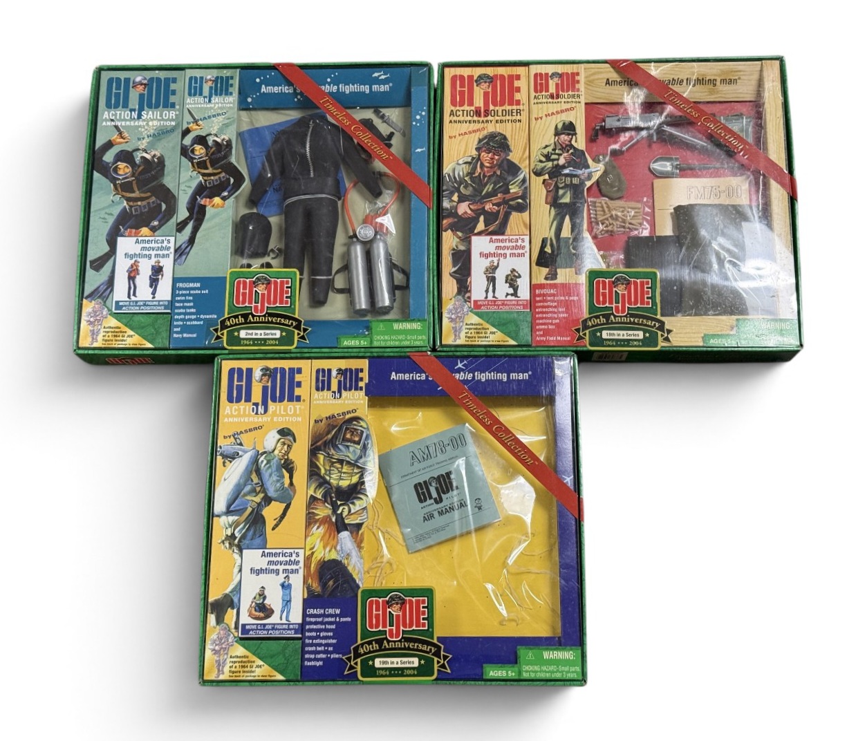 3 Hasbro G.I. Joe 40th Anniversary Sets