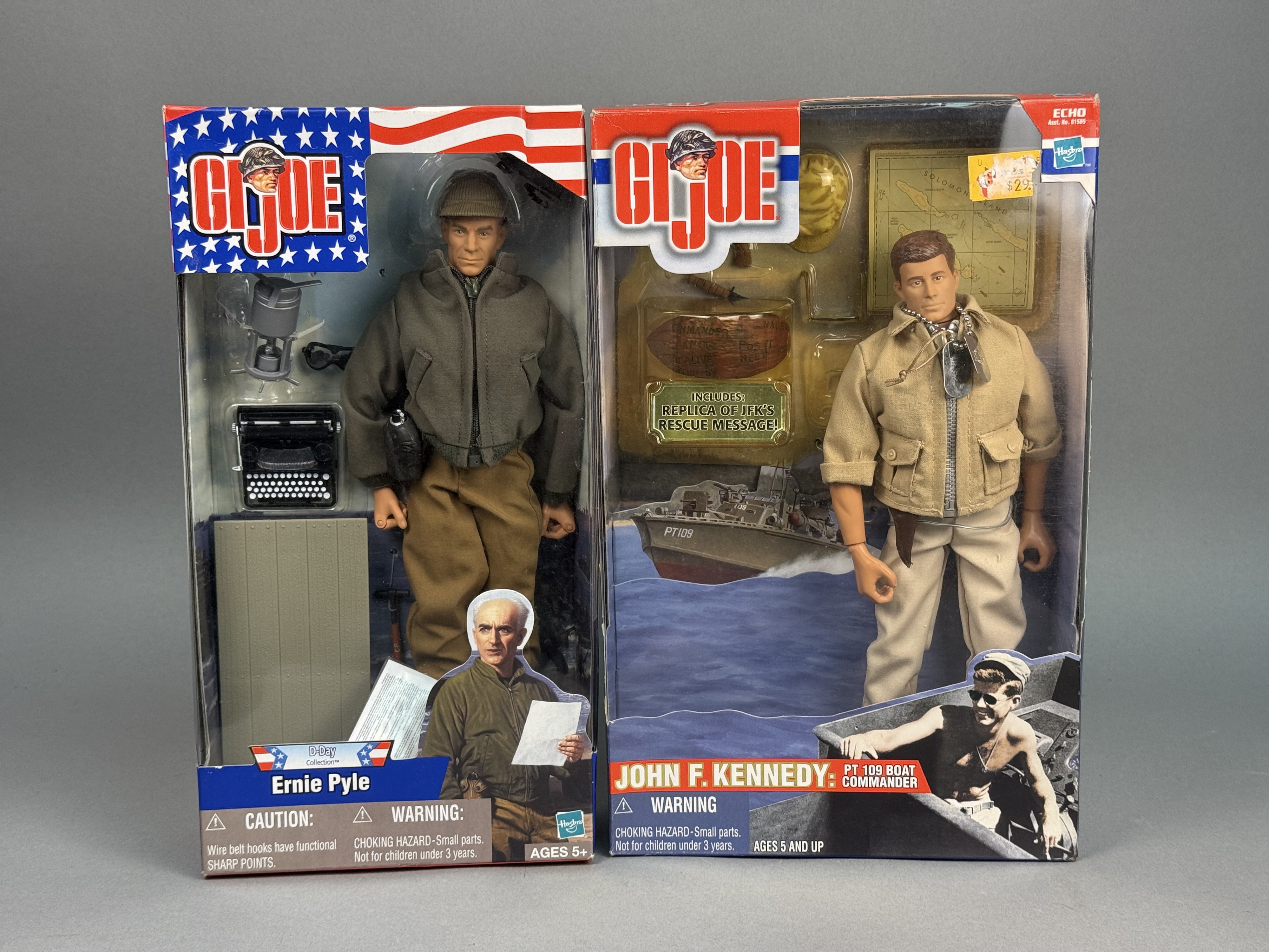 Hasbro G.I. Joe Pyle & JFK Action Figures