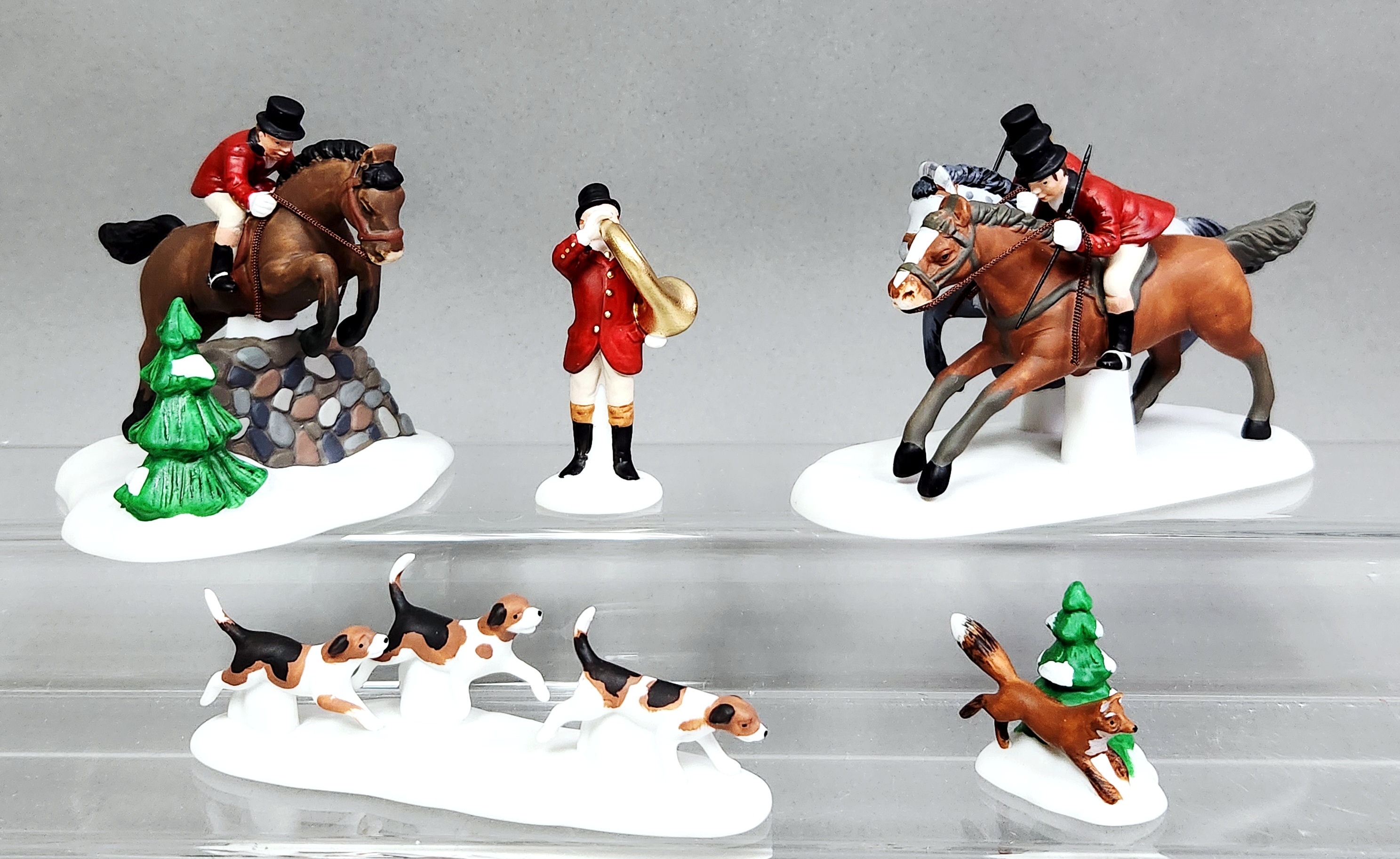 Dept 56 Tallyho Fox-Hunting Figurine Set