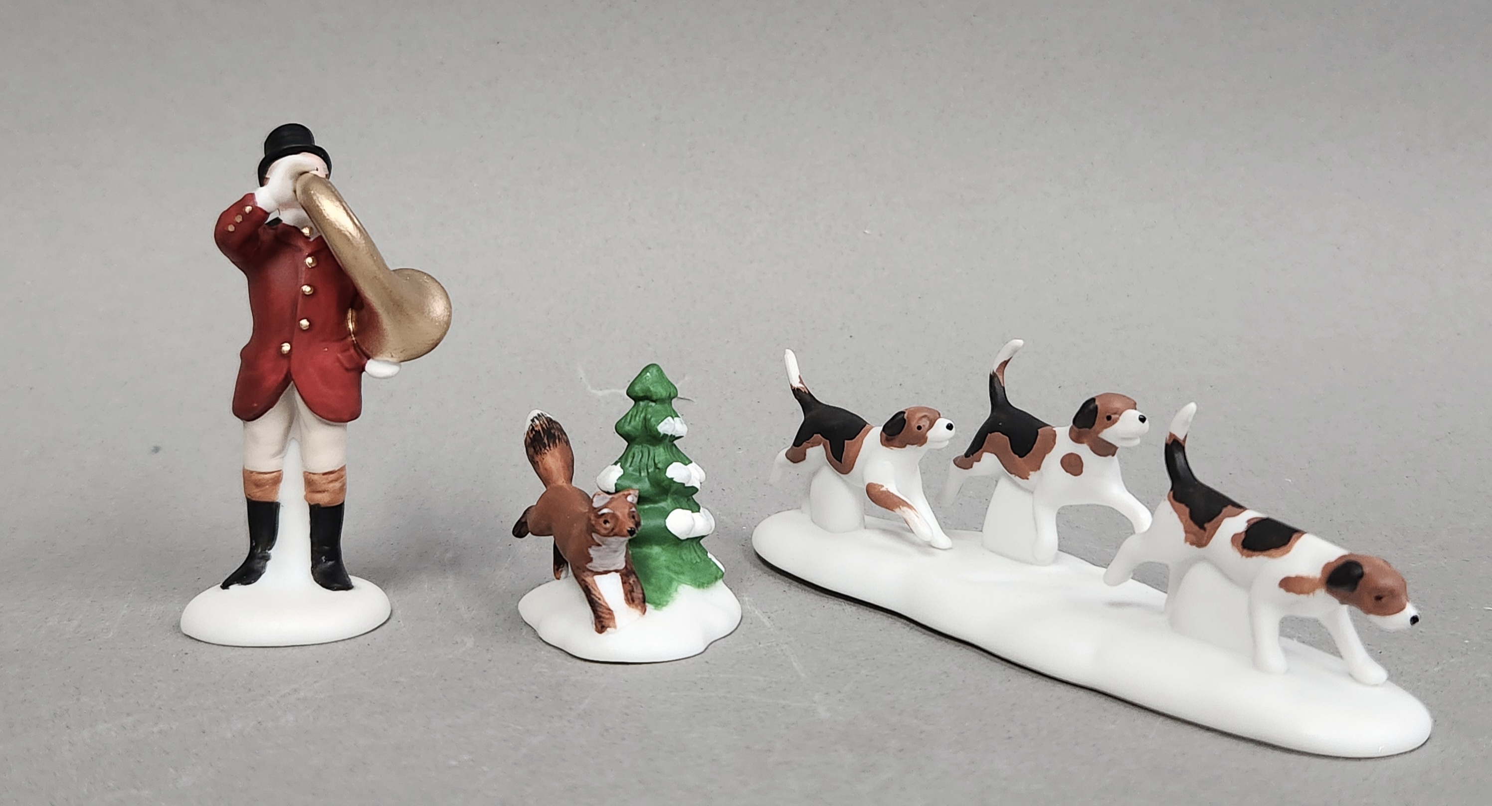 Dept 56 Tallyho Fox-Hunting Figurine Set