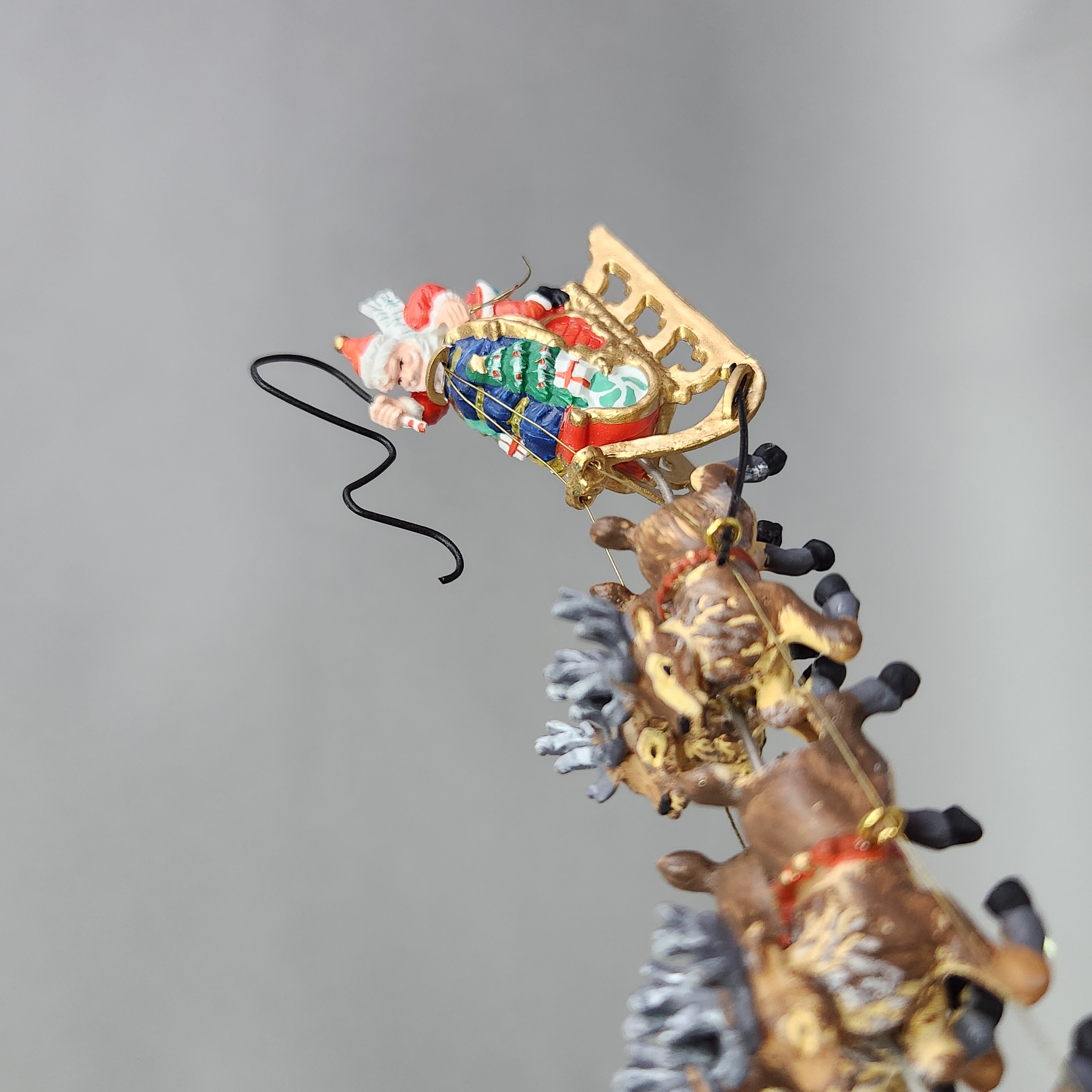 Dept 56 Up Up & Away Animated Reindeer & Sleigh
