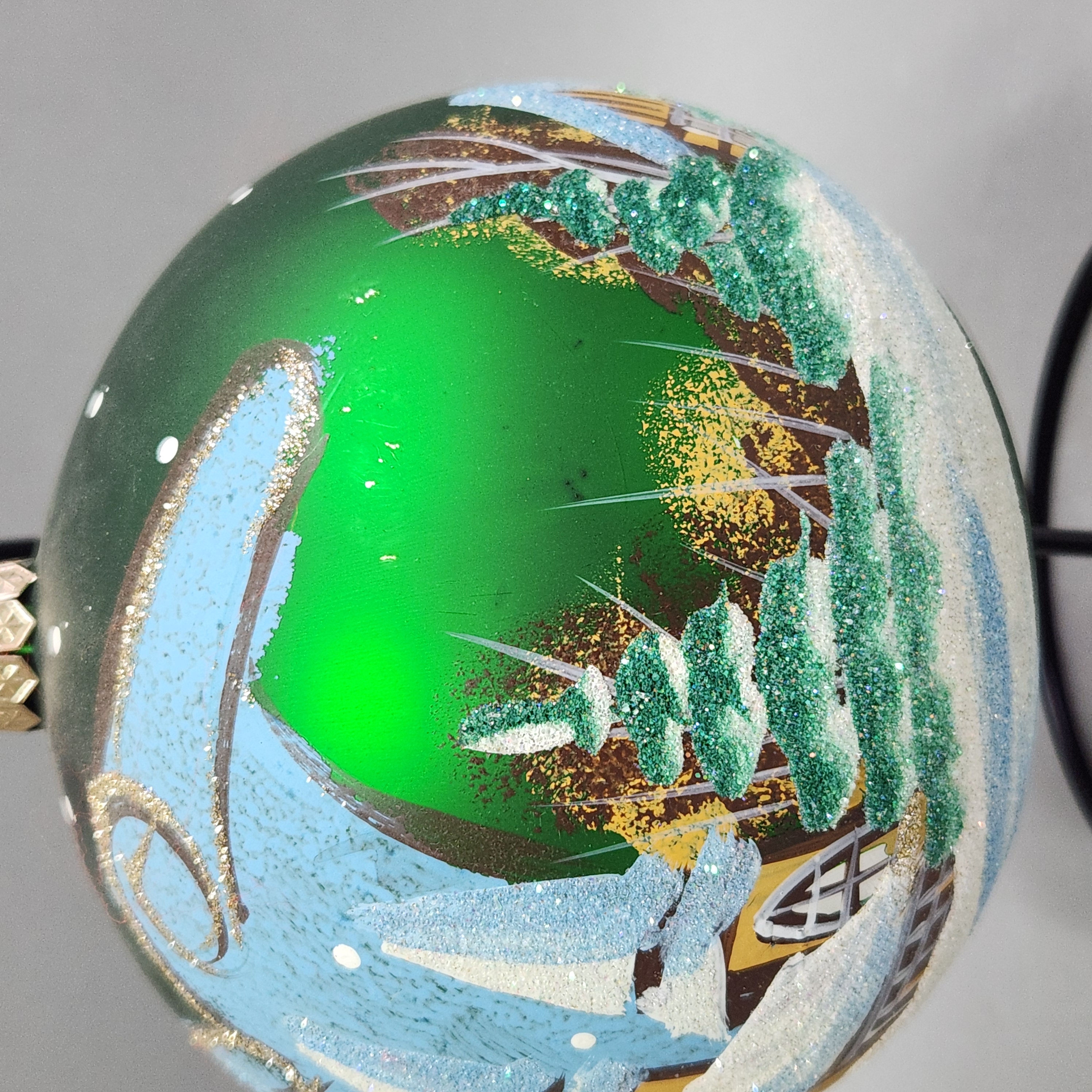 Glass Village Ornament