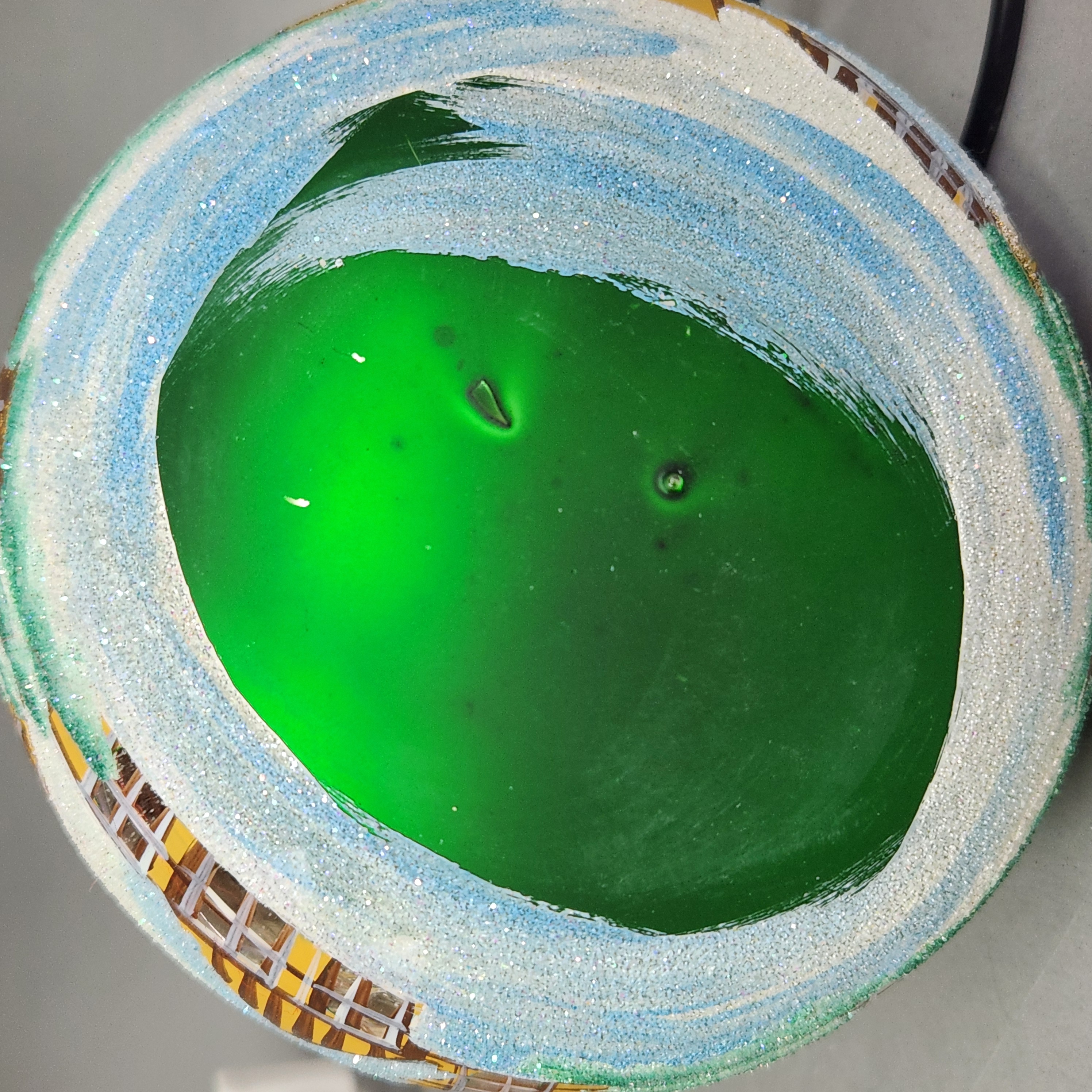 Glass Village Ornament