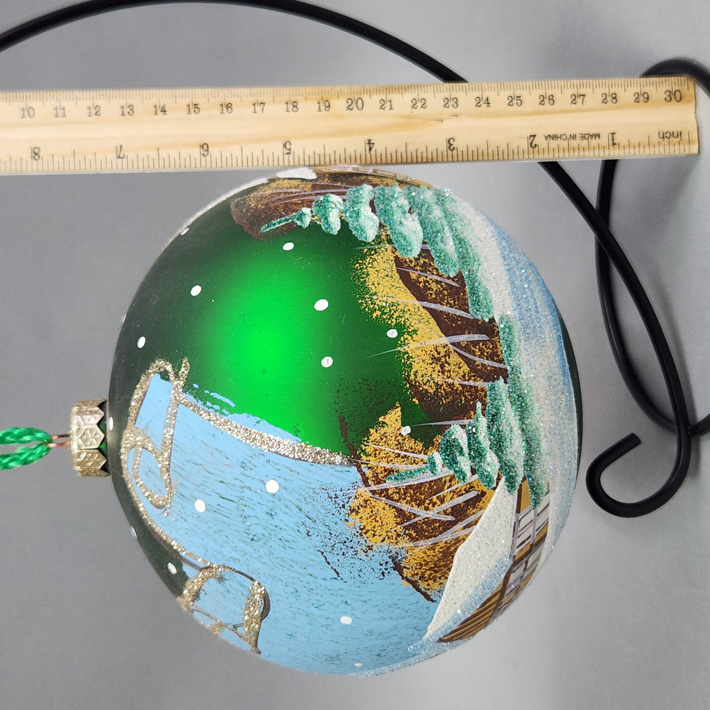 Glass Village Ornament