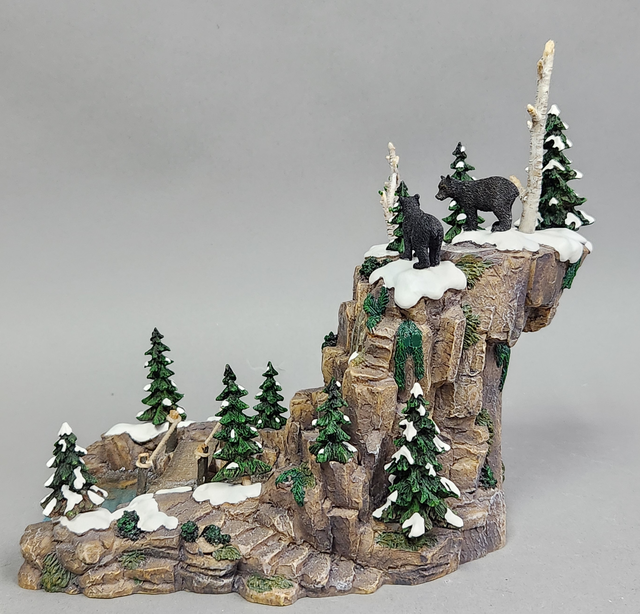 Dept 56 Resin Mountain Creek Waterfall