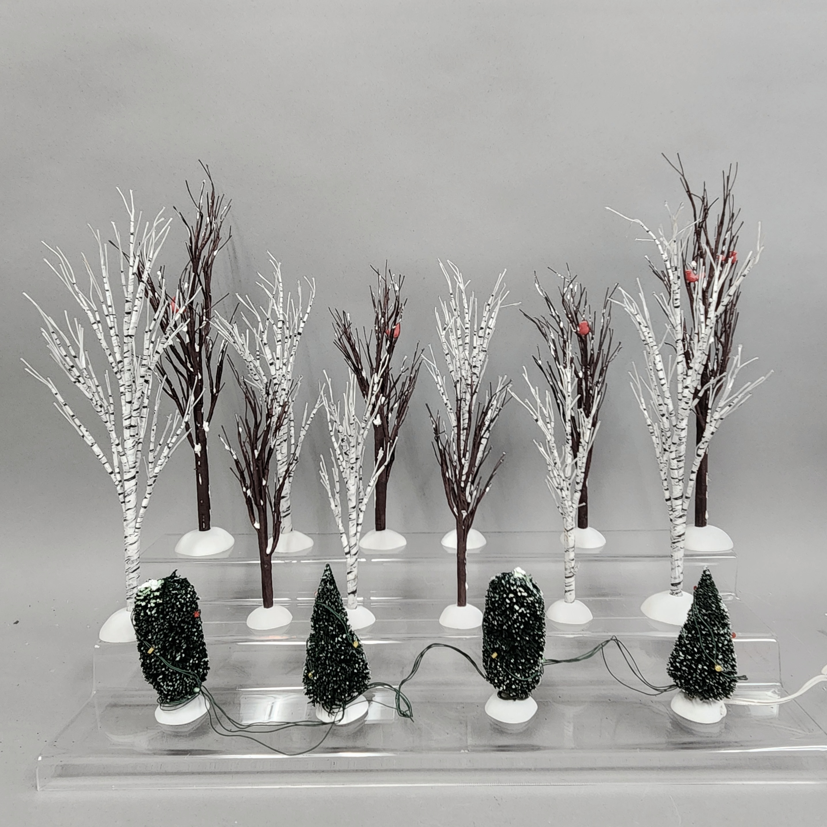 Dept 56 Village Birch & Bare Branch Trees