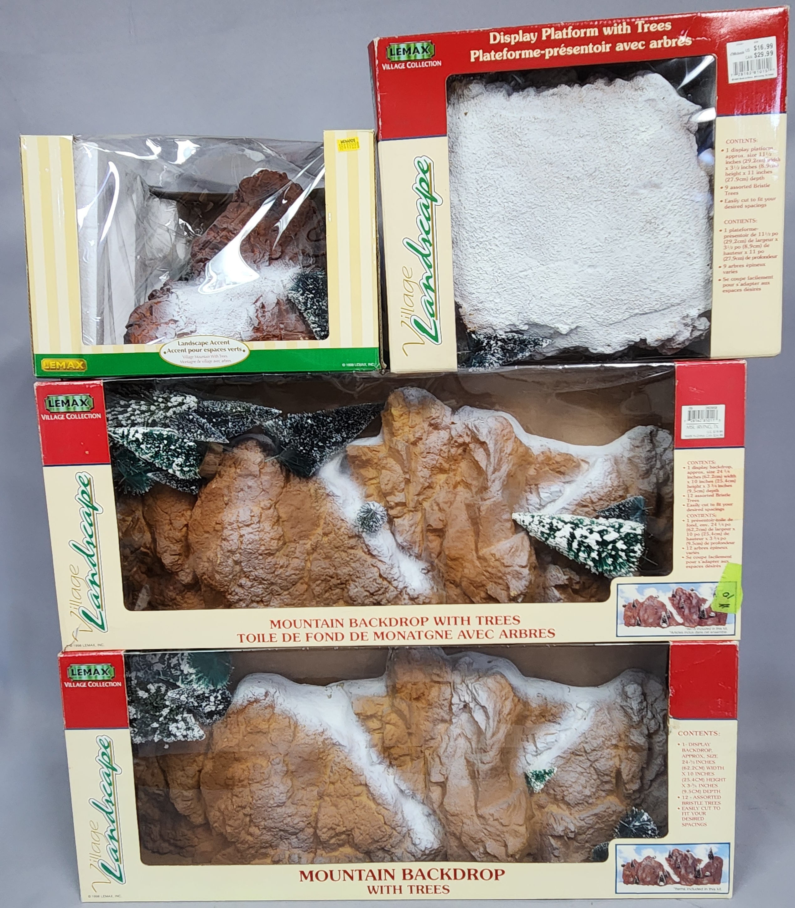 Lemax Village Landscape Mountain Display Accessories