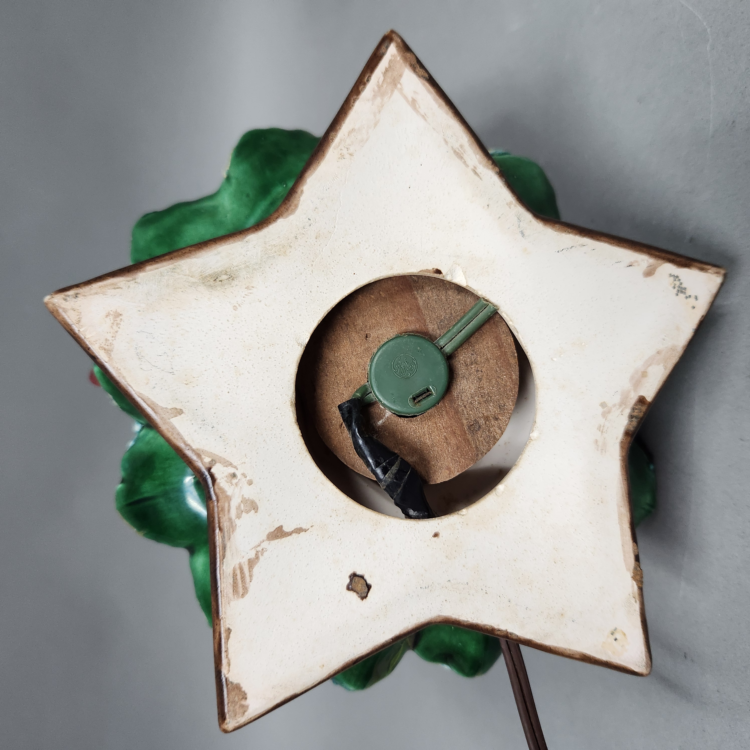 Flocked Ceramic Tabletop Christmas Tree