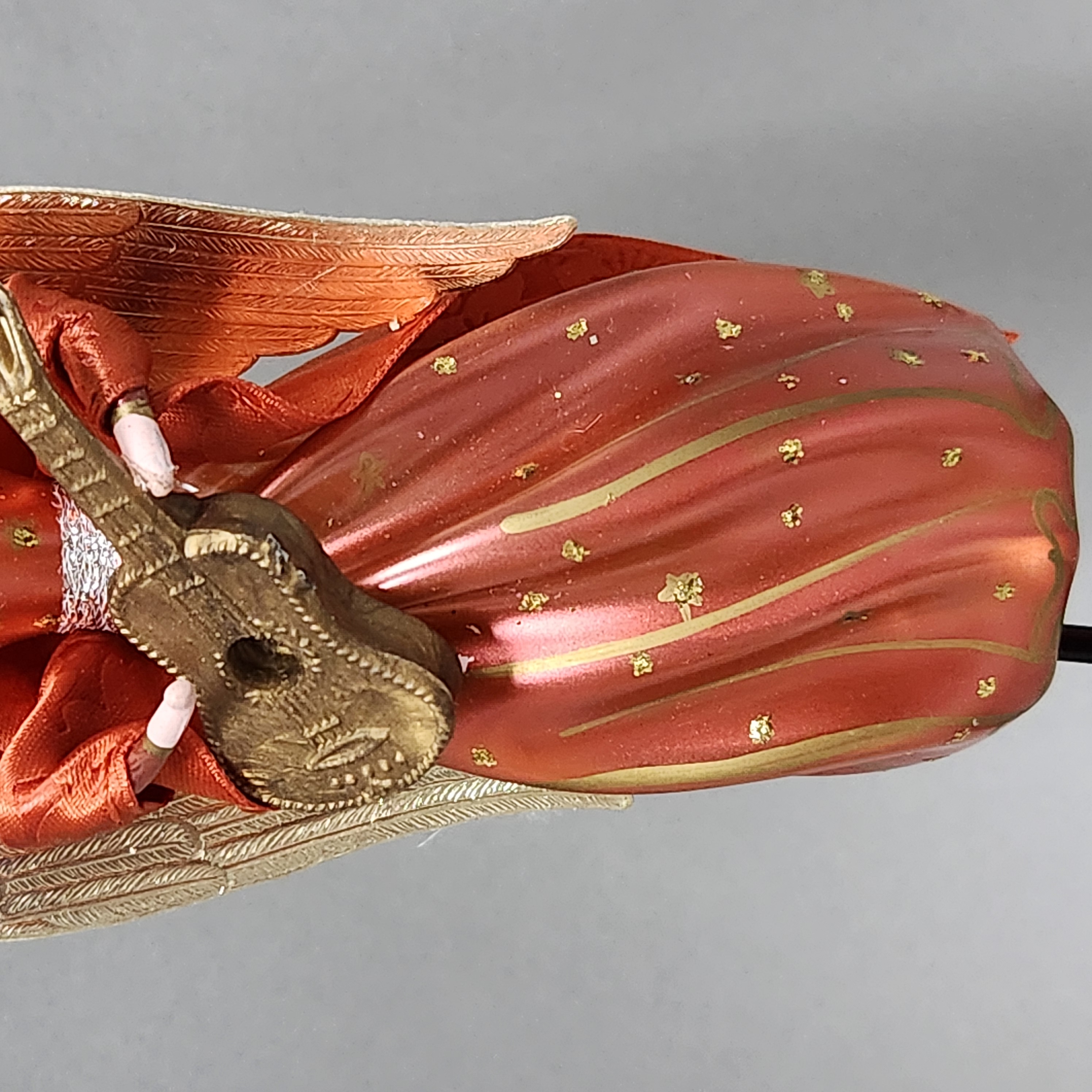 Italian Glass Musical Angel Ornament