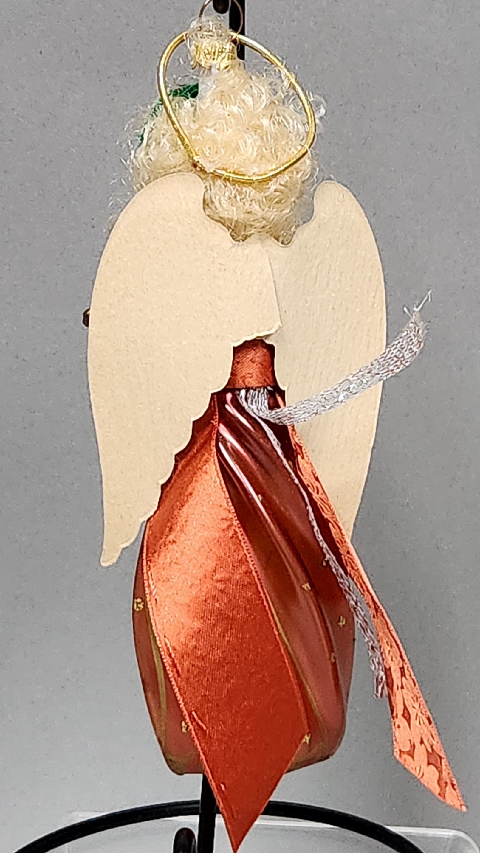 Italian Glass Musical Angel Ornament