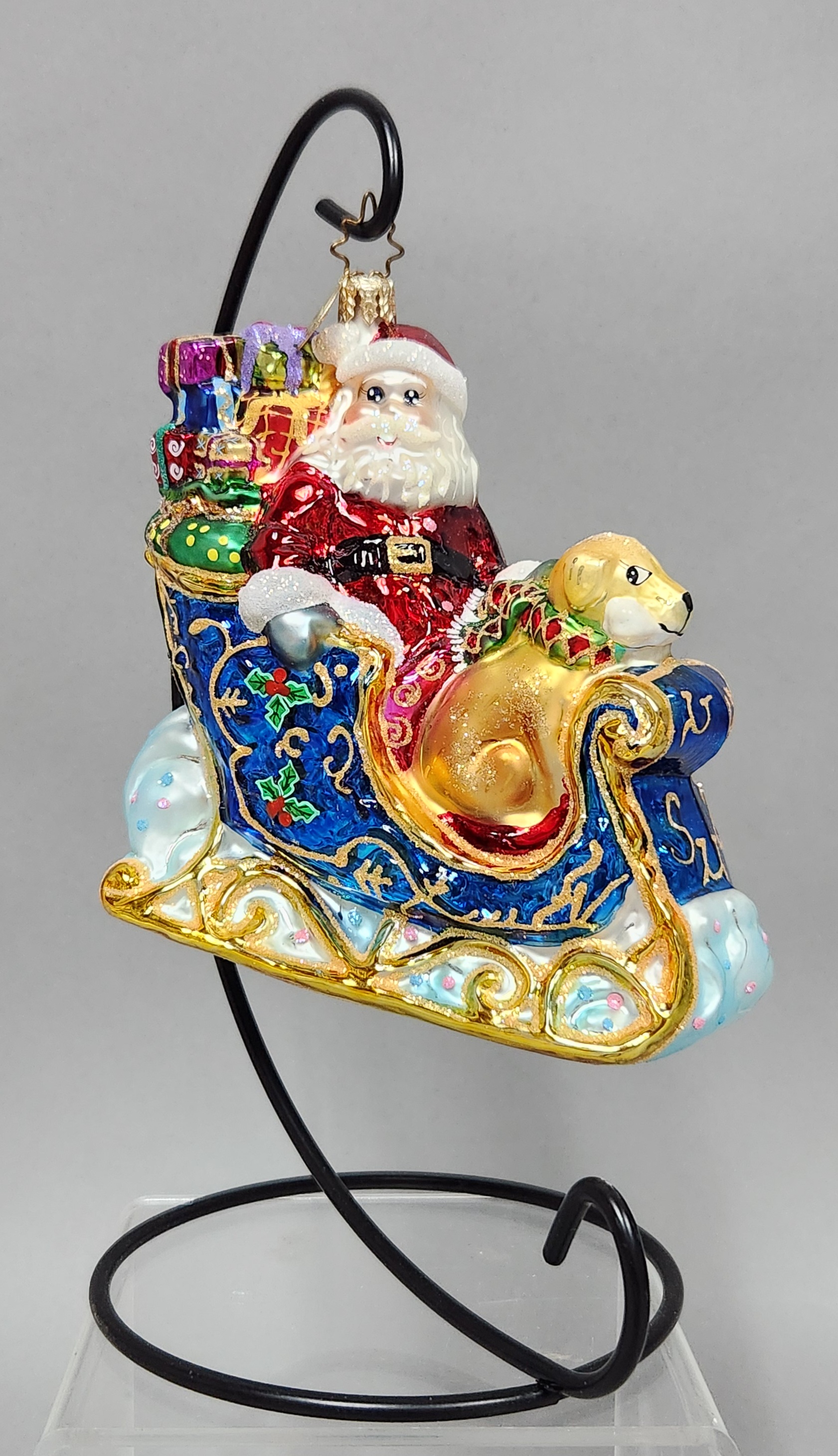 Radko Special Delivery Santa Sleigh