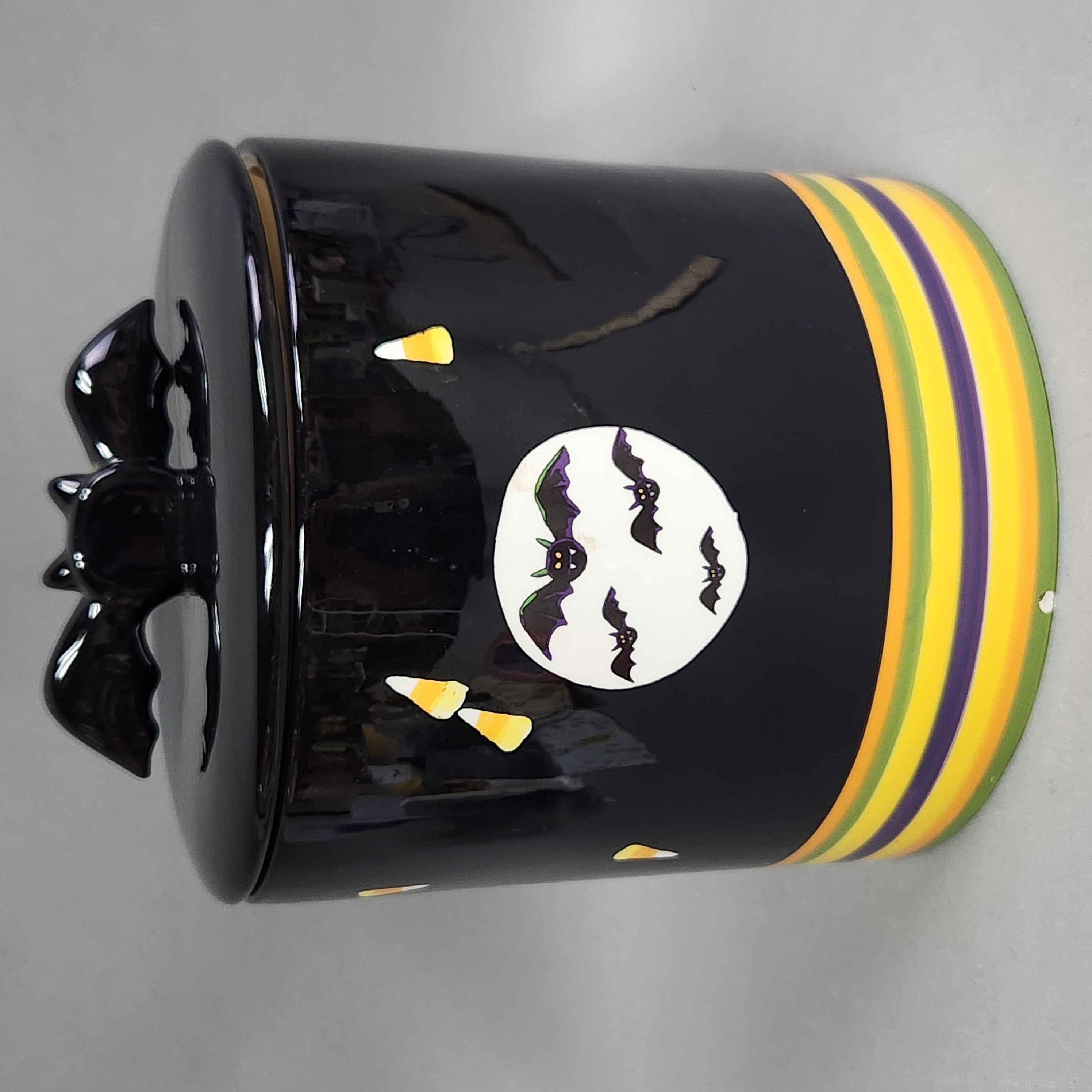 Halloween BOOlevard Bat Handle Cookie Jar