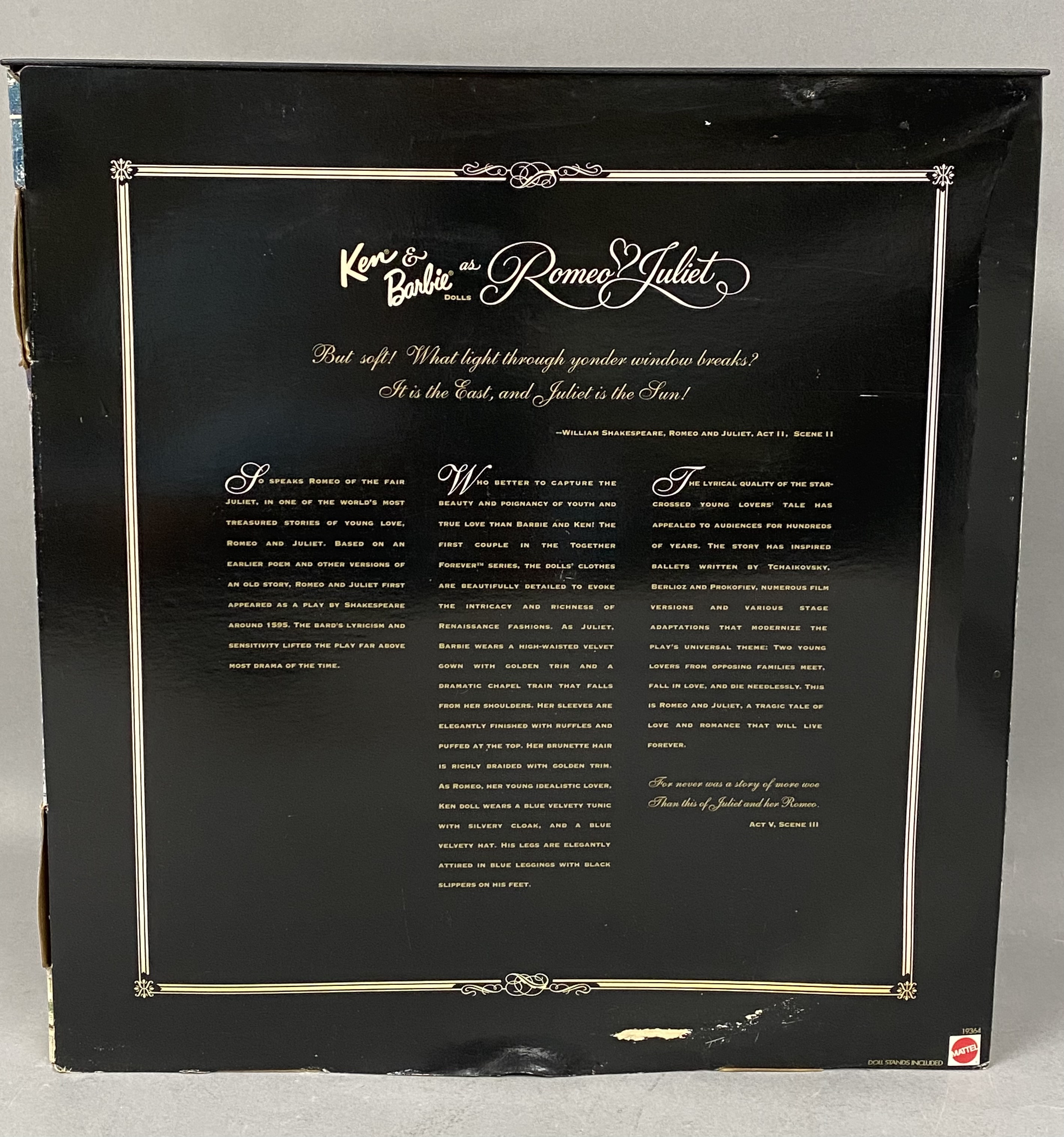 Mattel Romeo & Juliet Together Forever Gift Set
