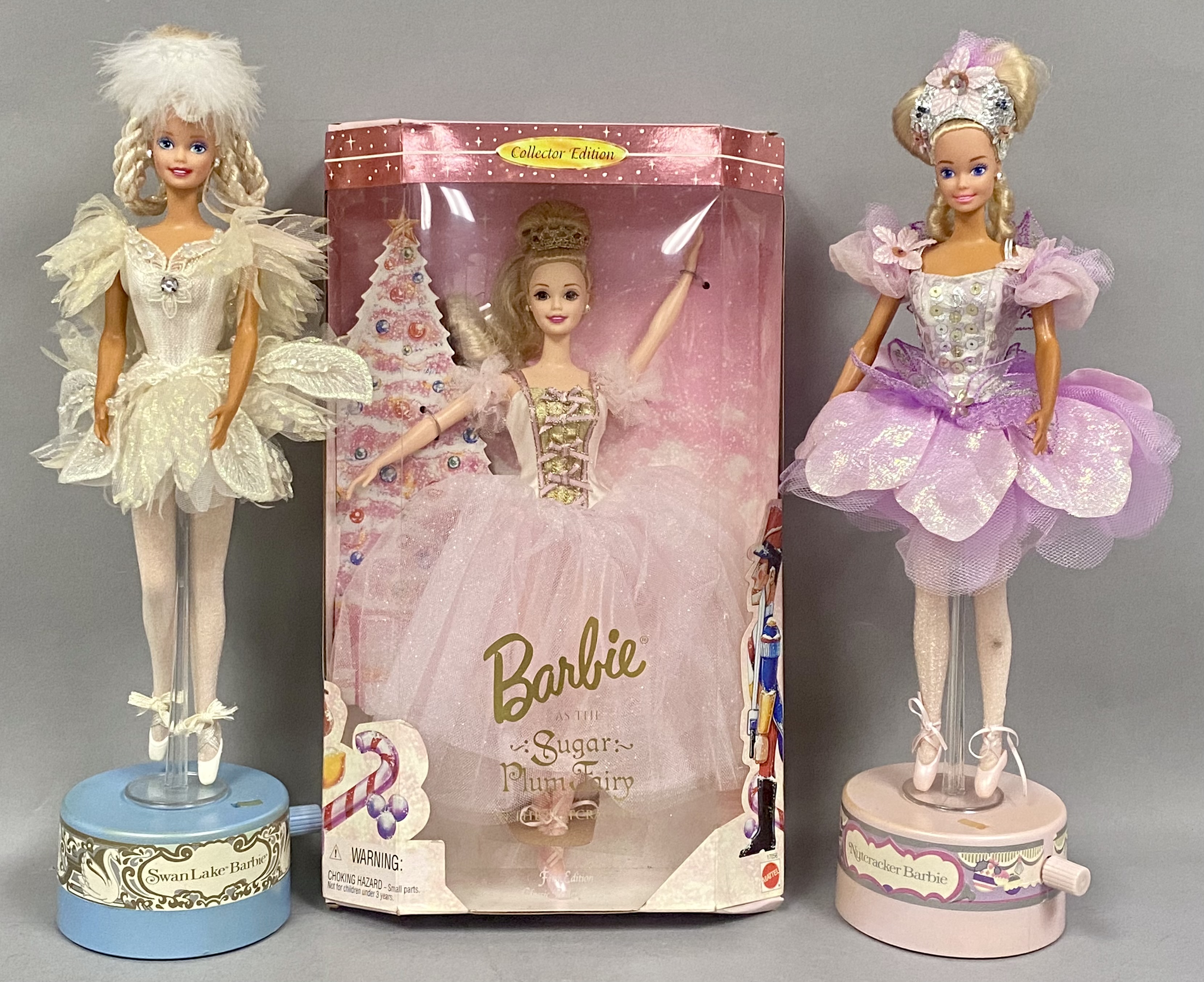 3 Mattel Ballet Barbie Dolls