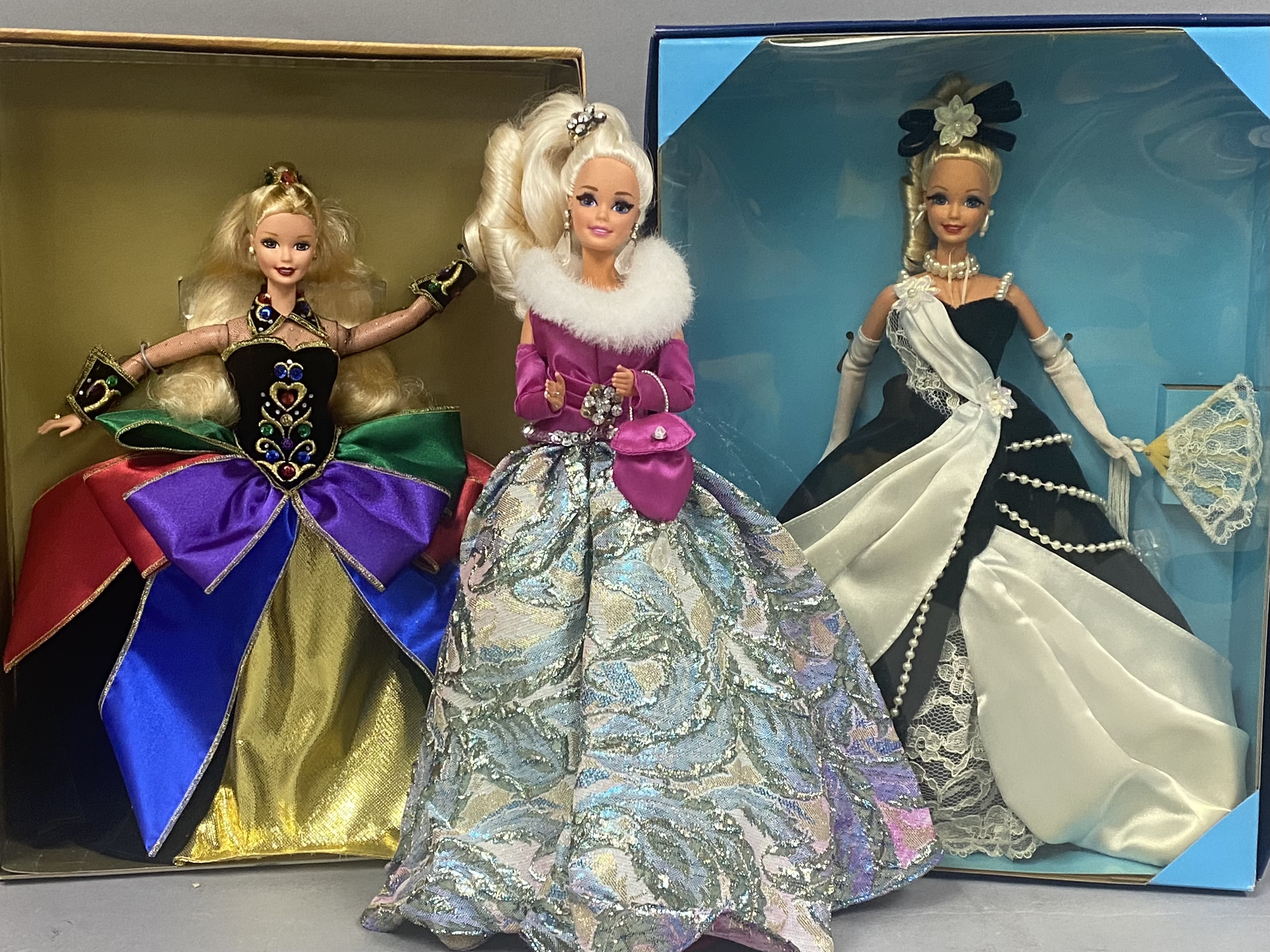 3 Mattel Limited Edition Barbie Dolls