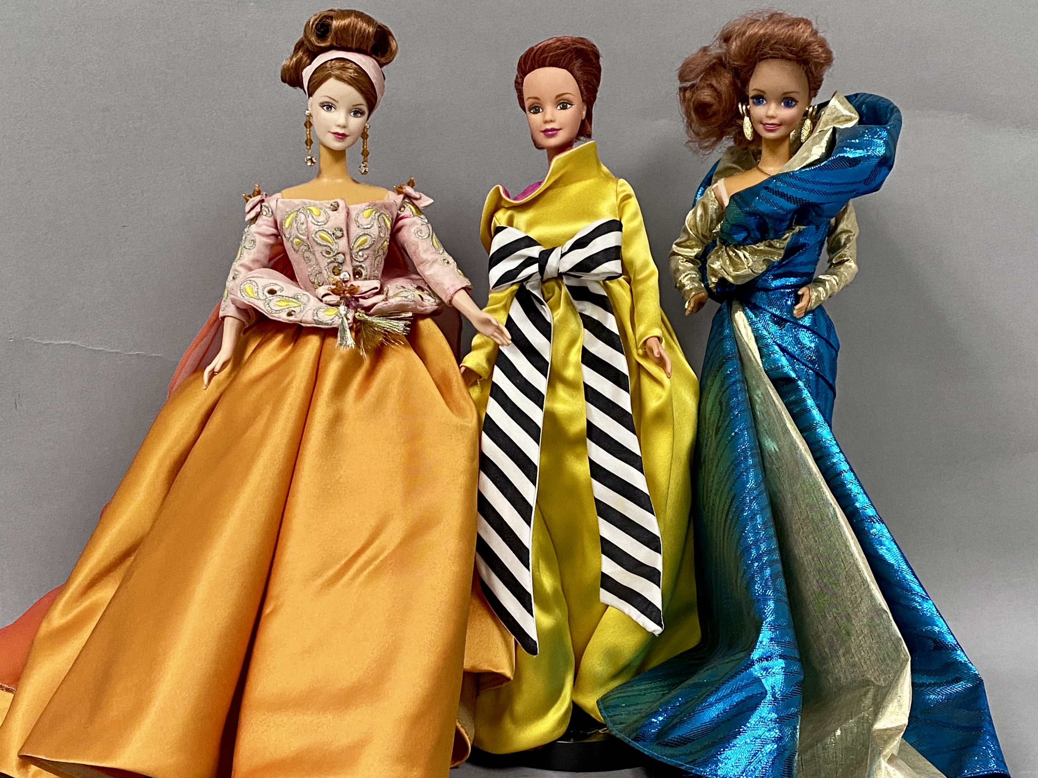 3 Mattel Classique Collection Barbie Dolls