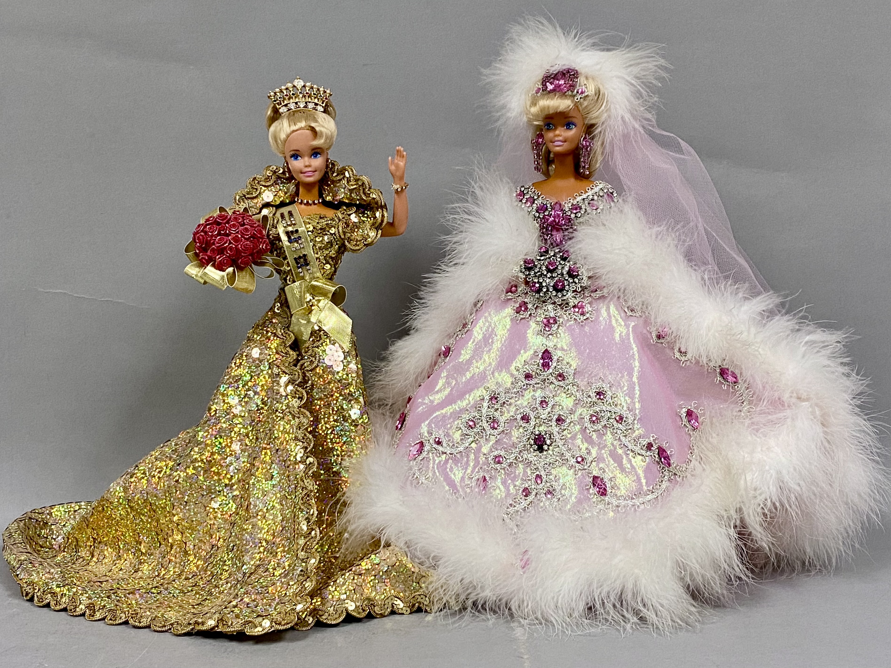 Two Custom Vinyl Fashion Dolls