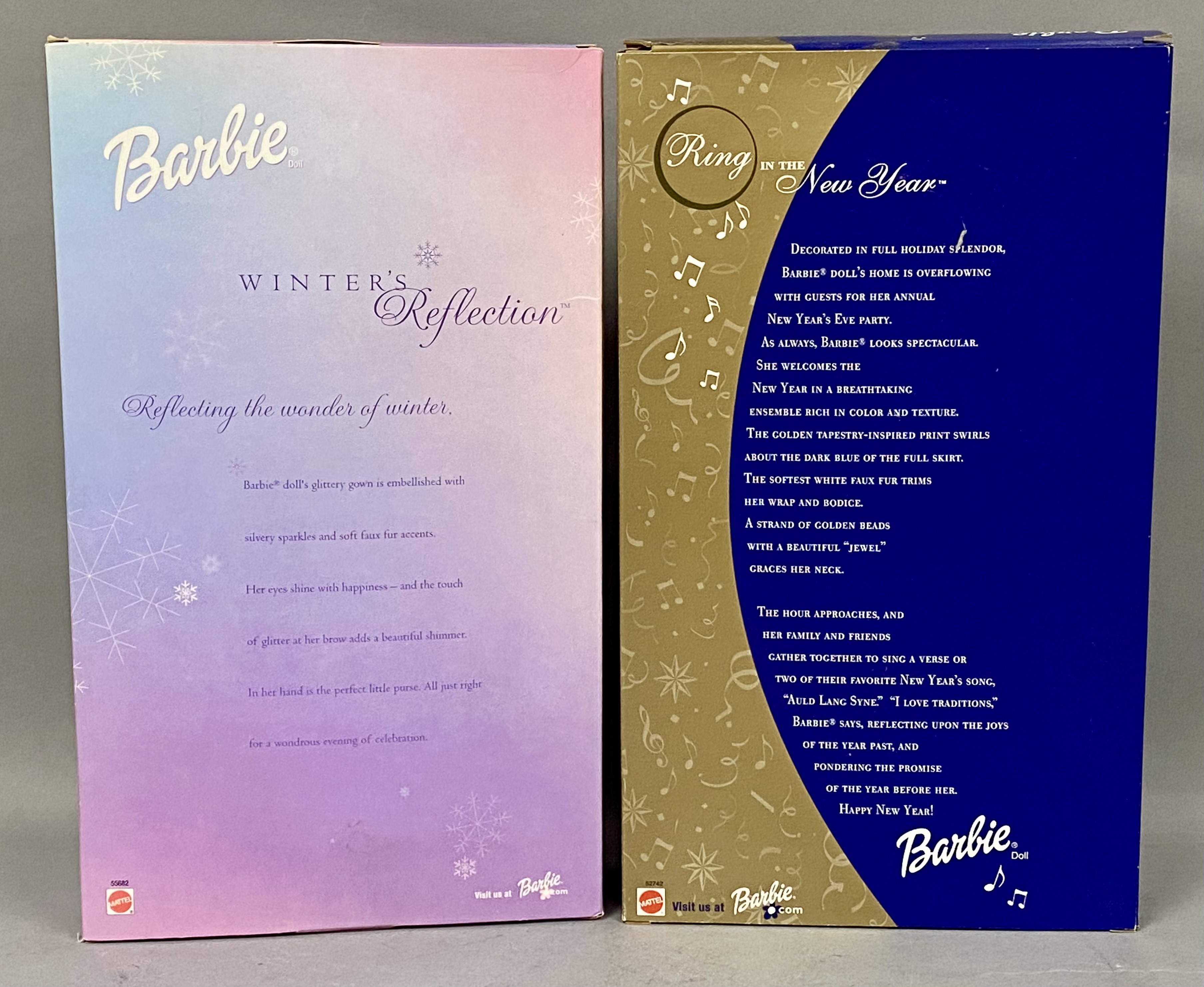Mattel Winter's Reflection & Ring New Year Barbies