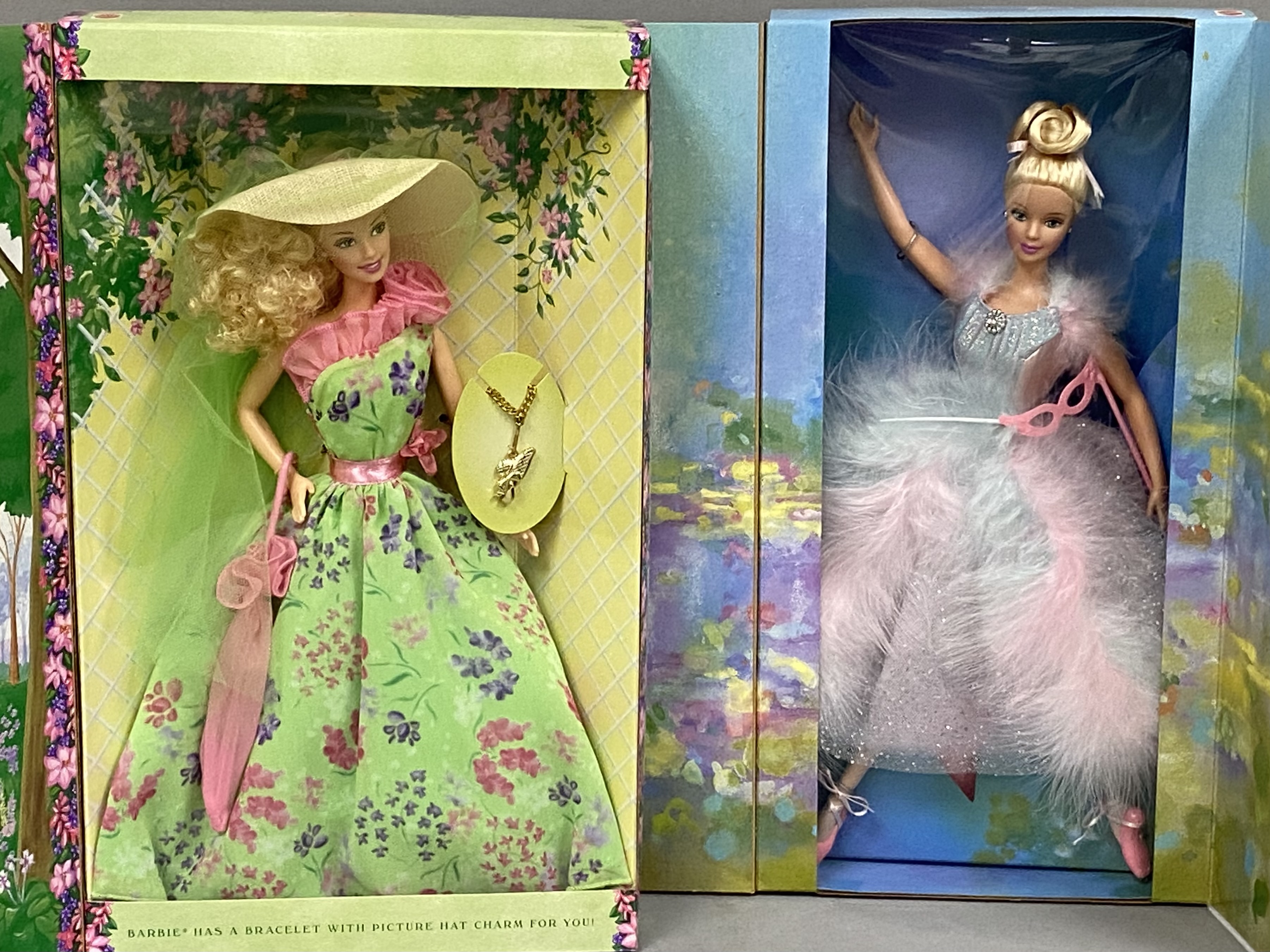 2 Mattel Vinyl Special Edition Barbie Dolls