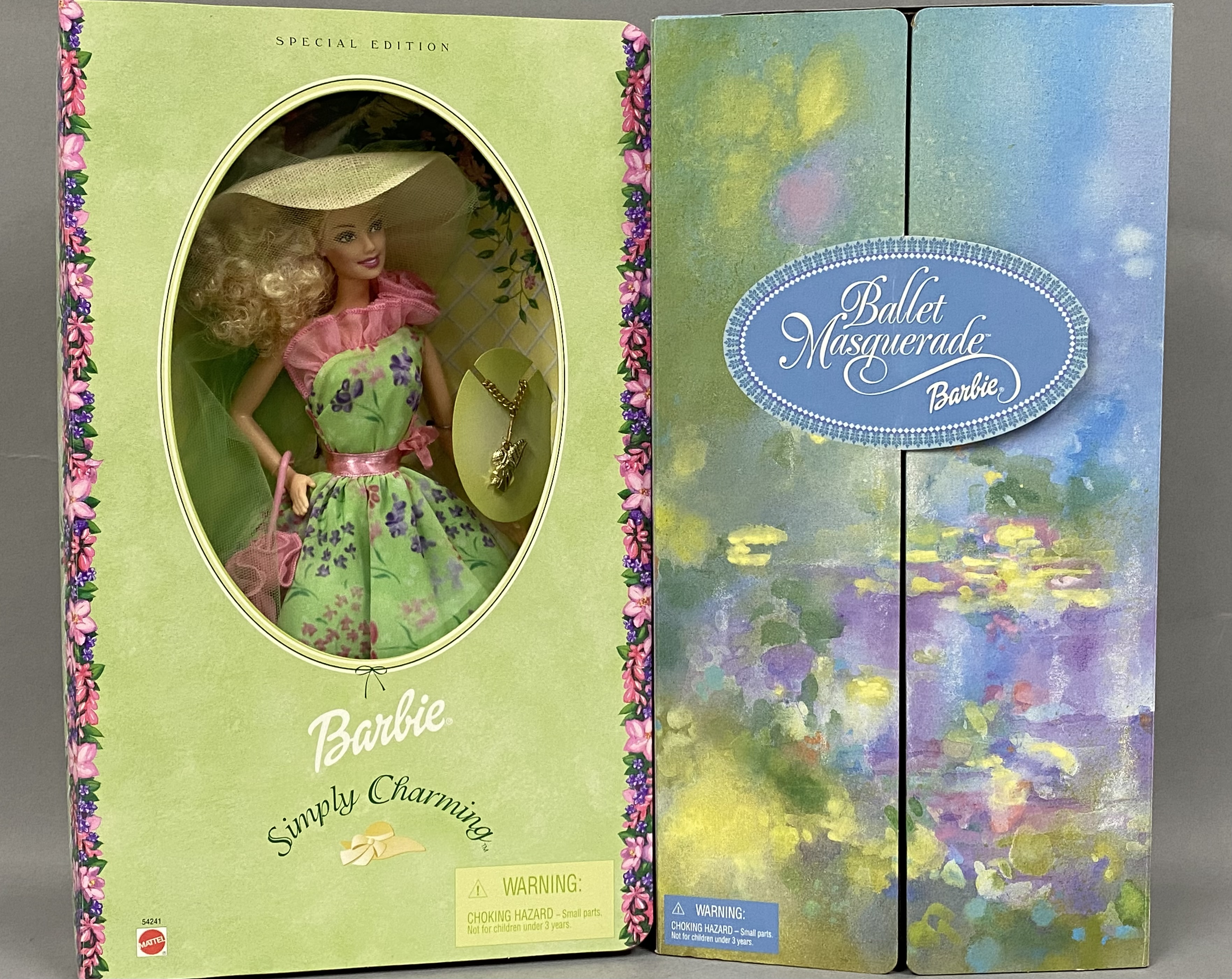 2 Mattel Vinyl Special Edition Barbie Dolls
