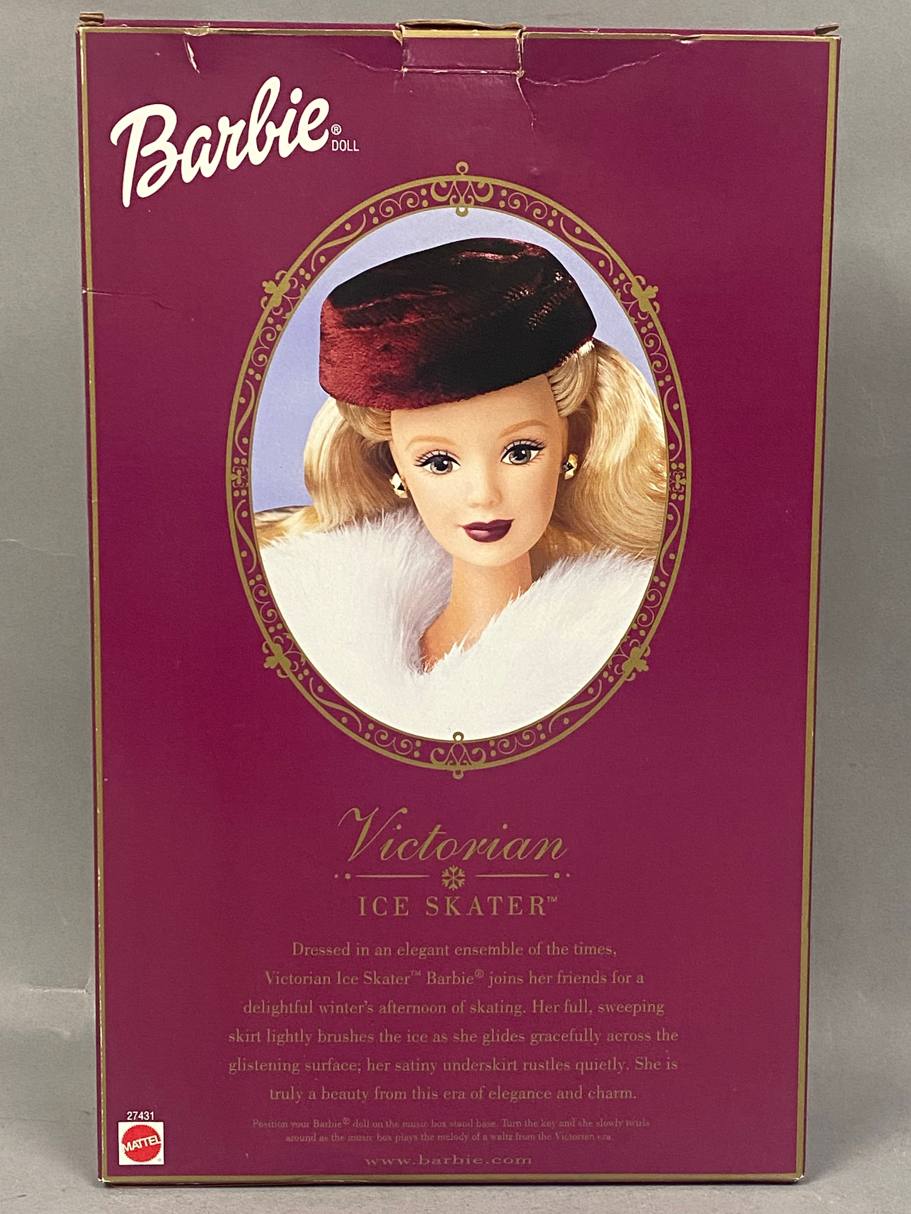 Mattel Victorian Ice Skater & Winter's Reflection Barbies
