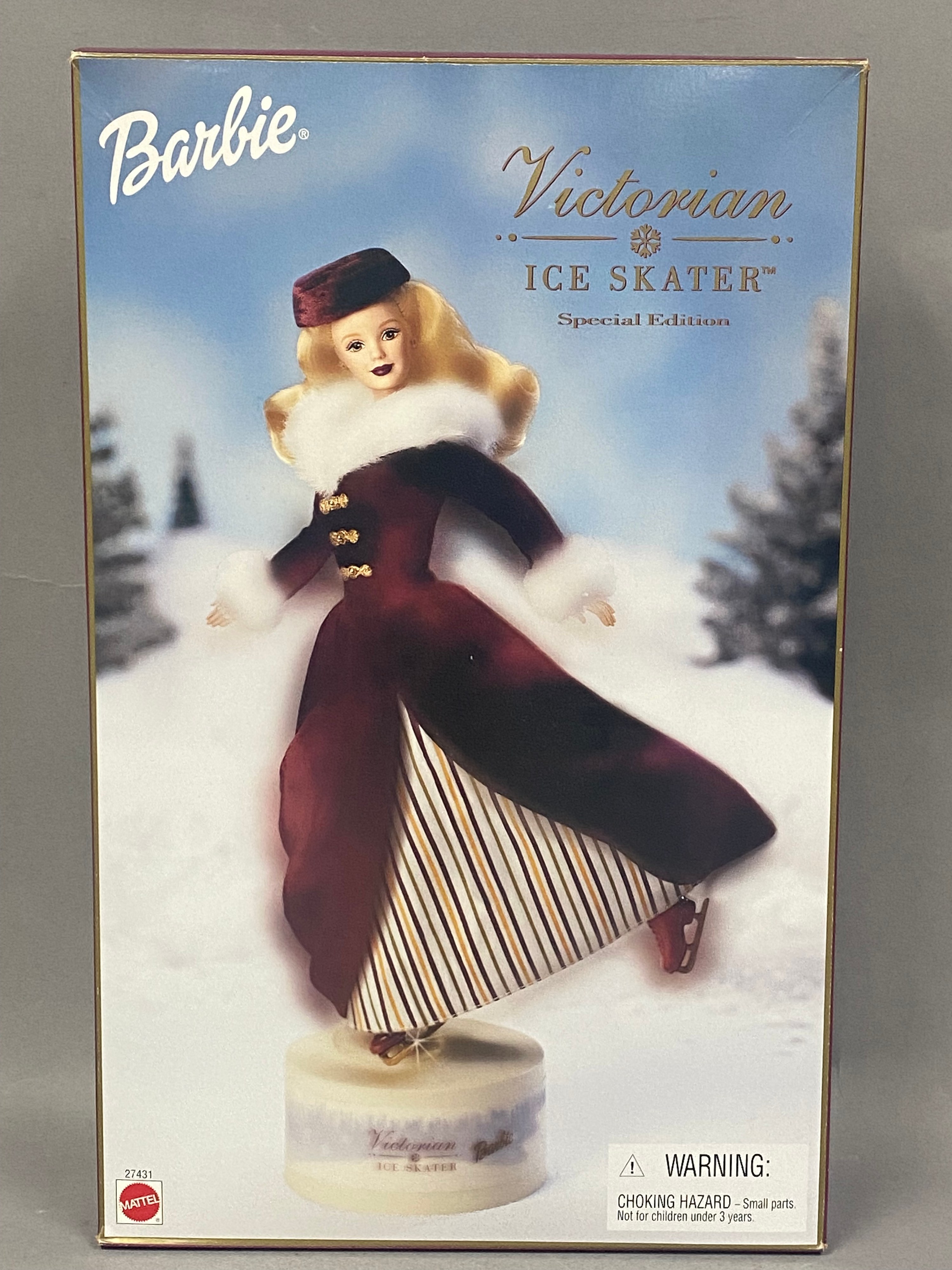 Mattel Victorian Ice Skater & Winter's Reflection Barbies