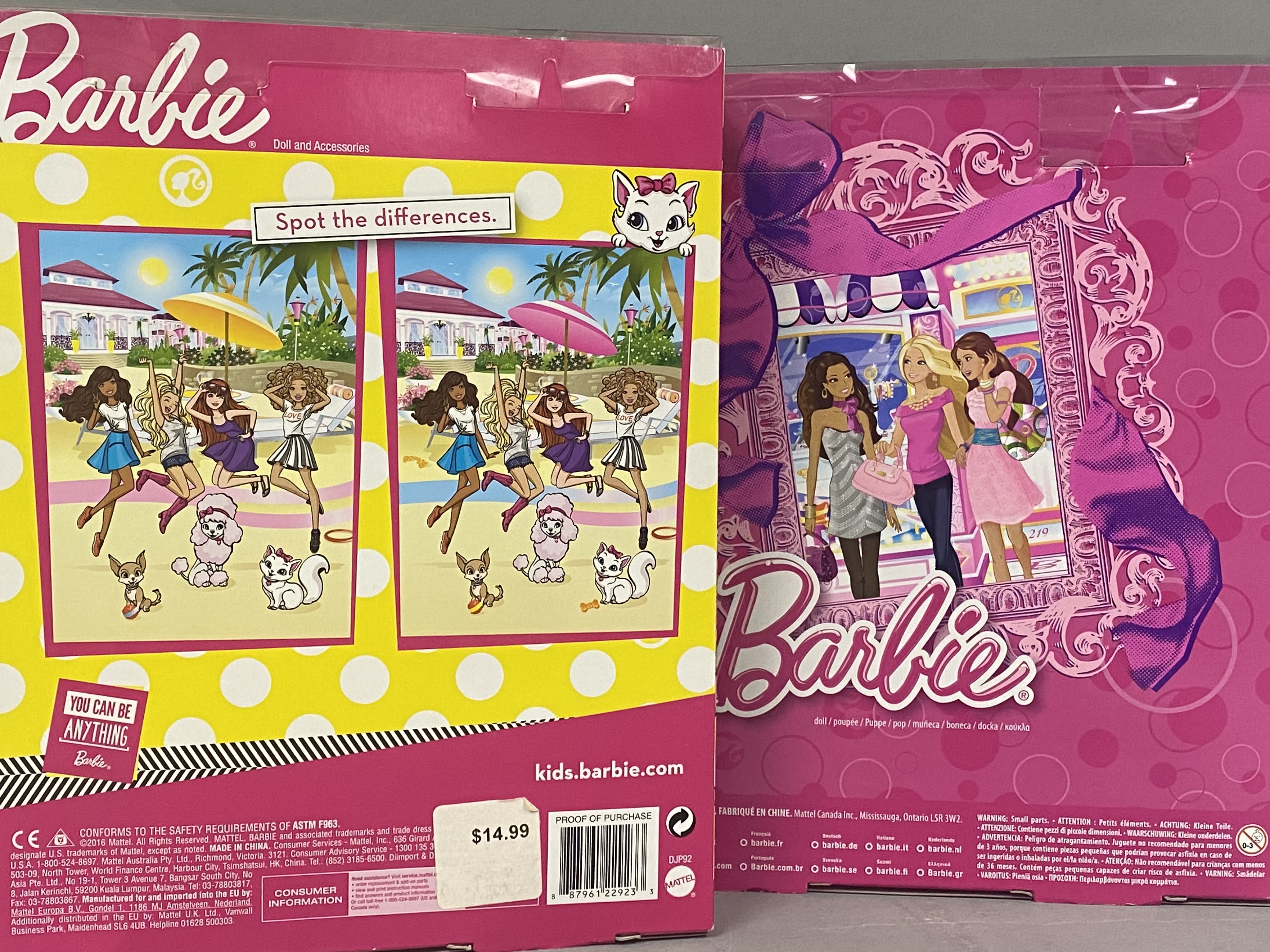 2 Mattel Barbie Style & Fashion Playsets
