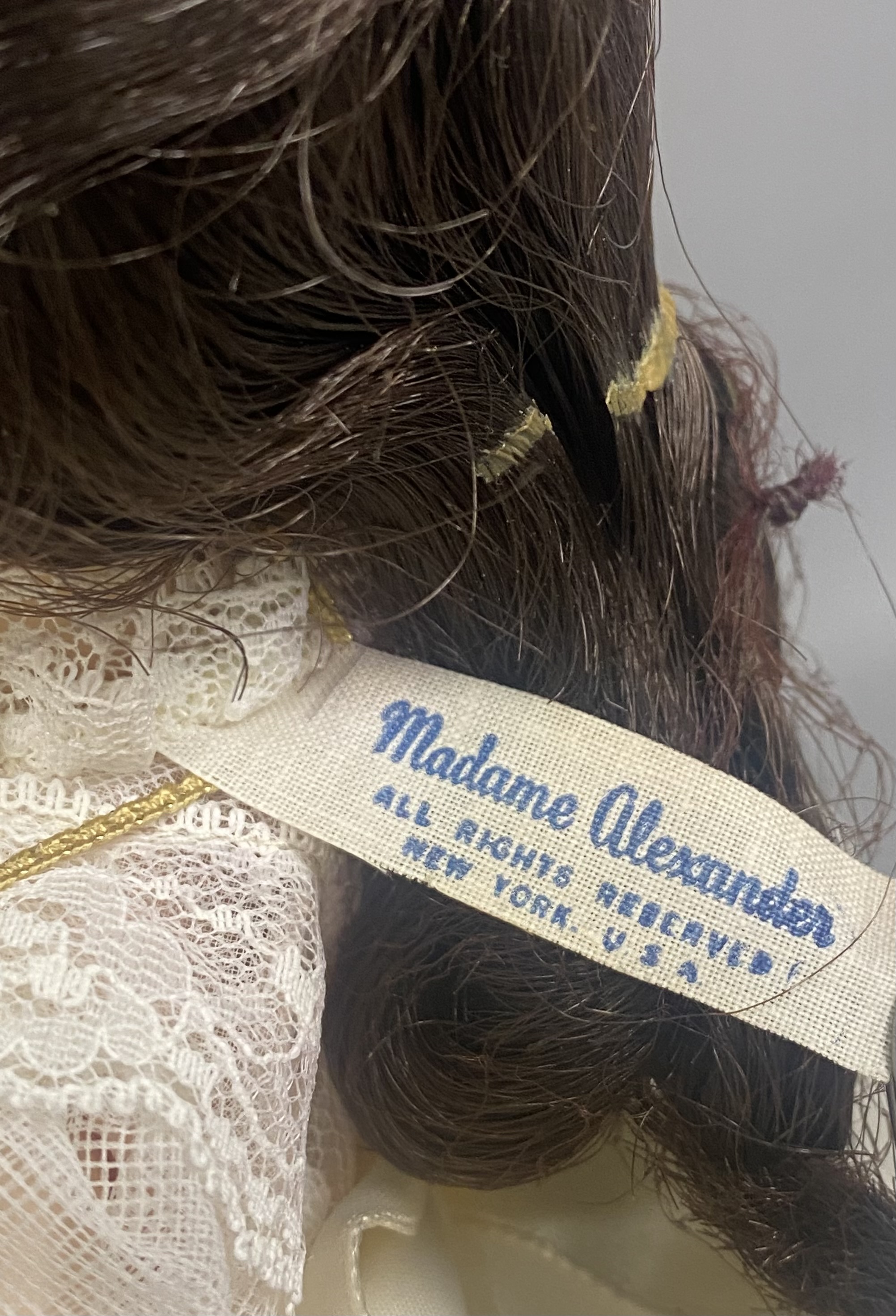 Madame Alexander Brunette Bride Doll