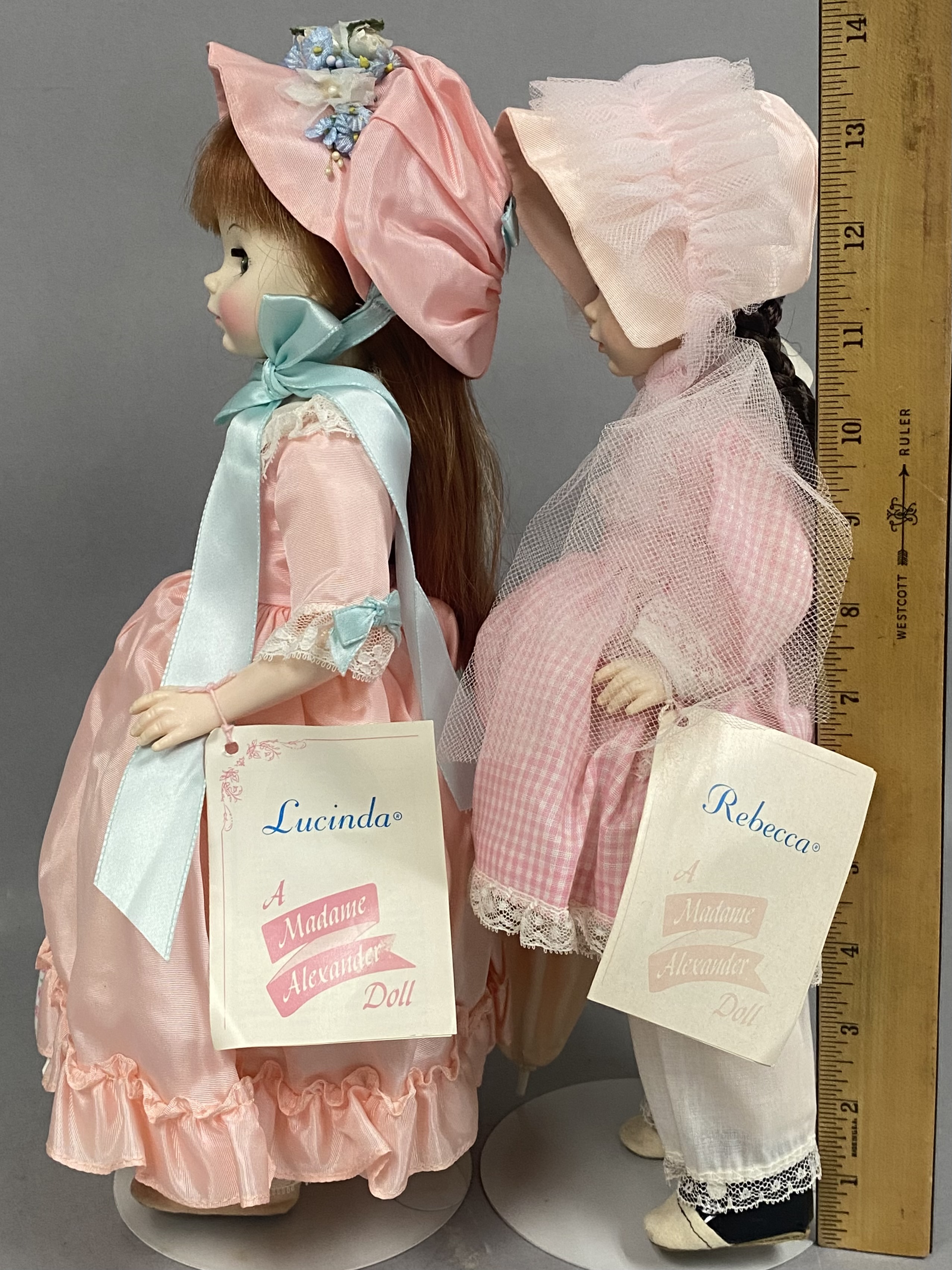 2 Madame Alexander Lucinda & Rebecca Dolls
