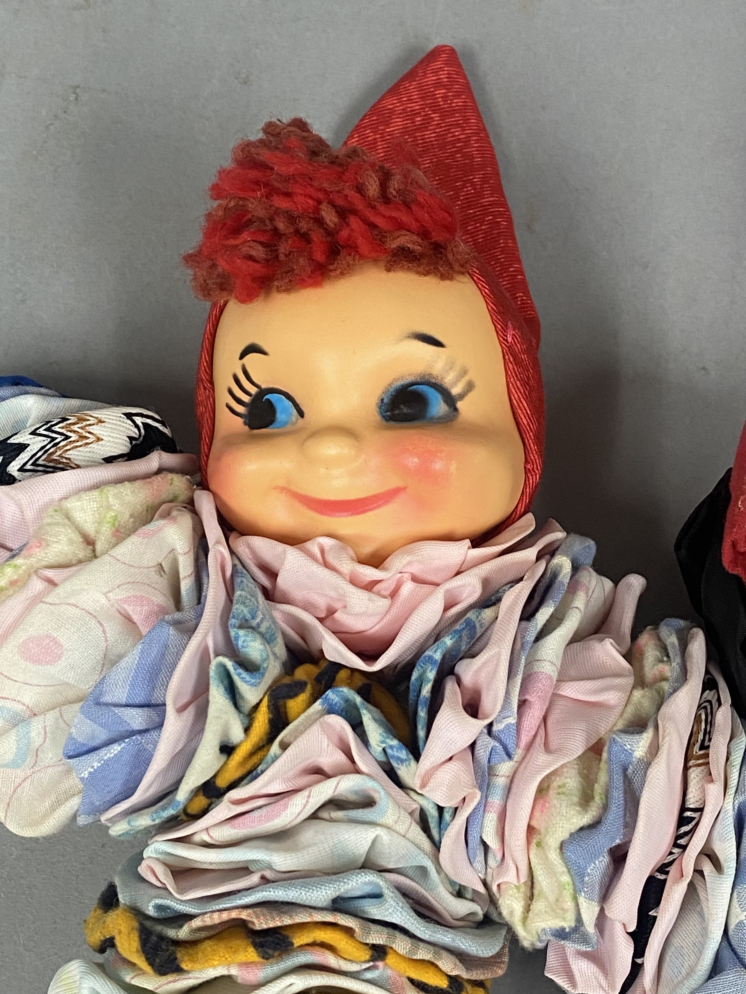 Fabric Yo-Yo Folk Art Dolls