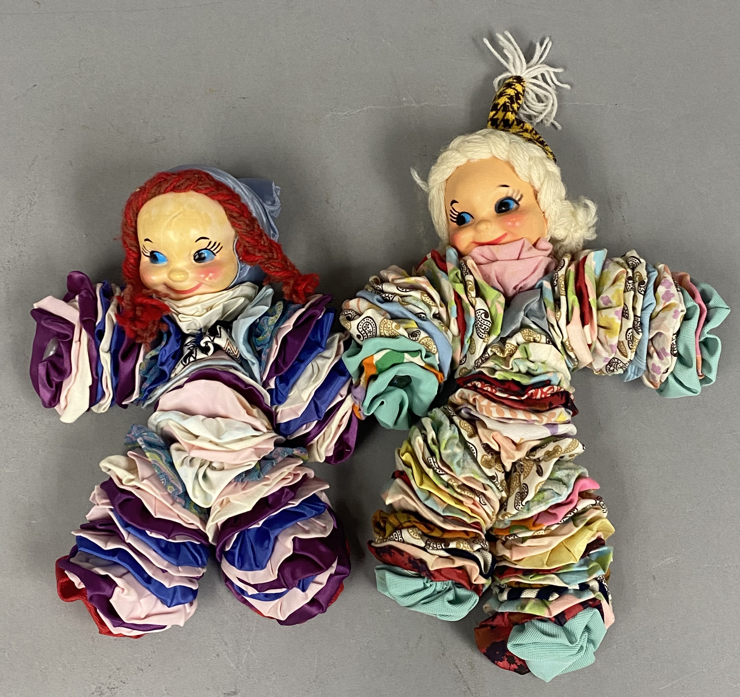 Fabric Yo-Yo Folk Art Dolls