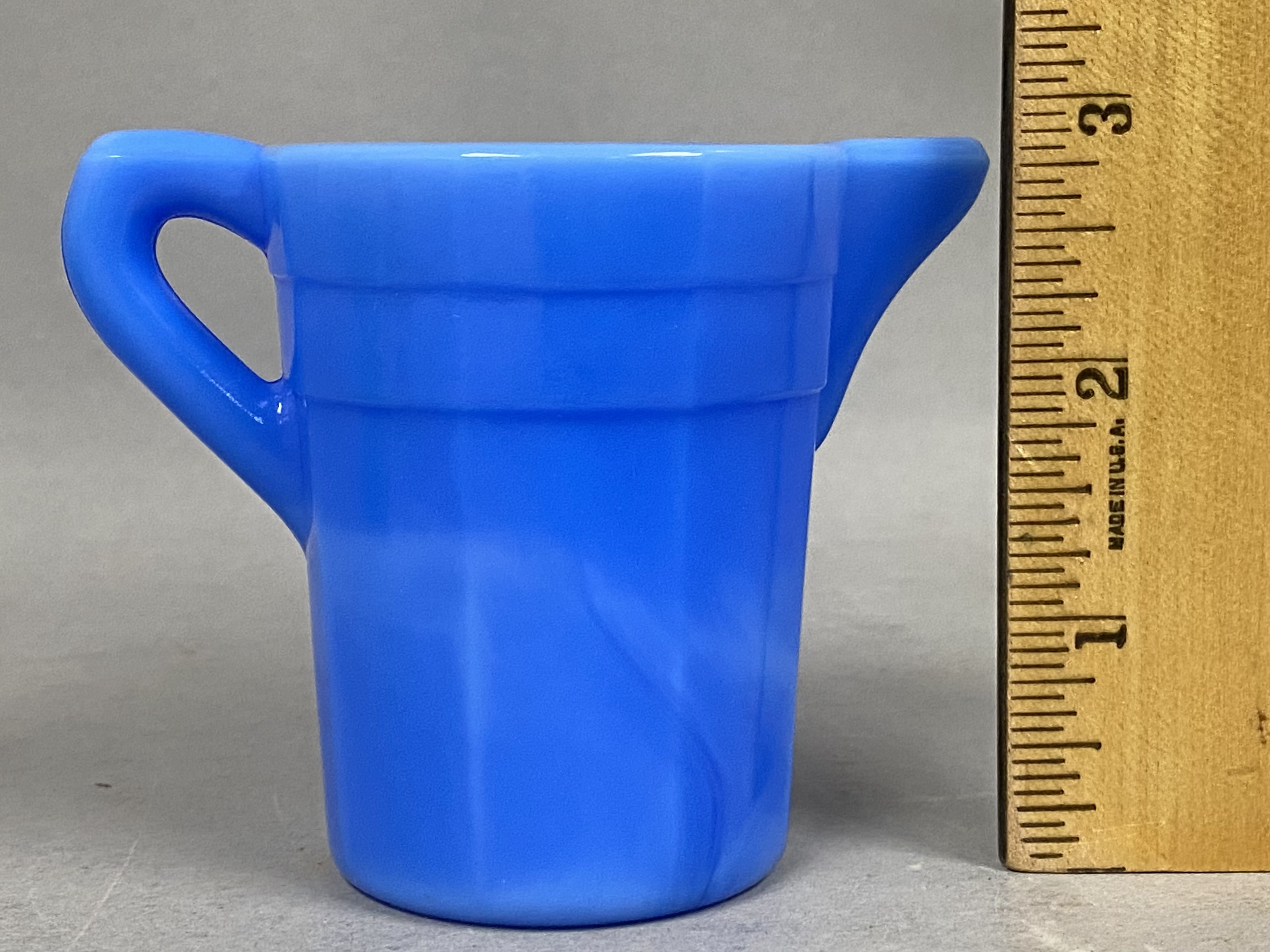 Opaque Pressed Glass Toy Tableware